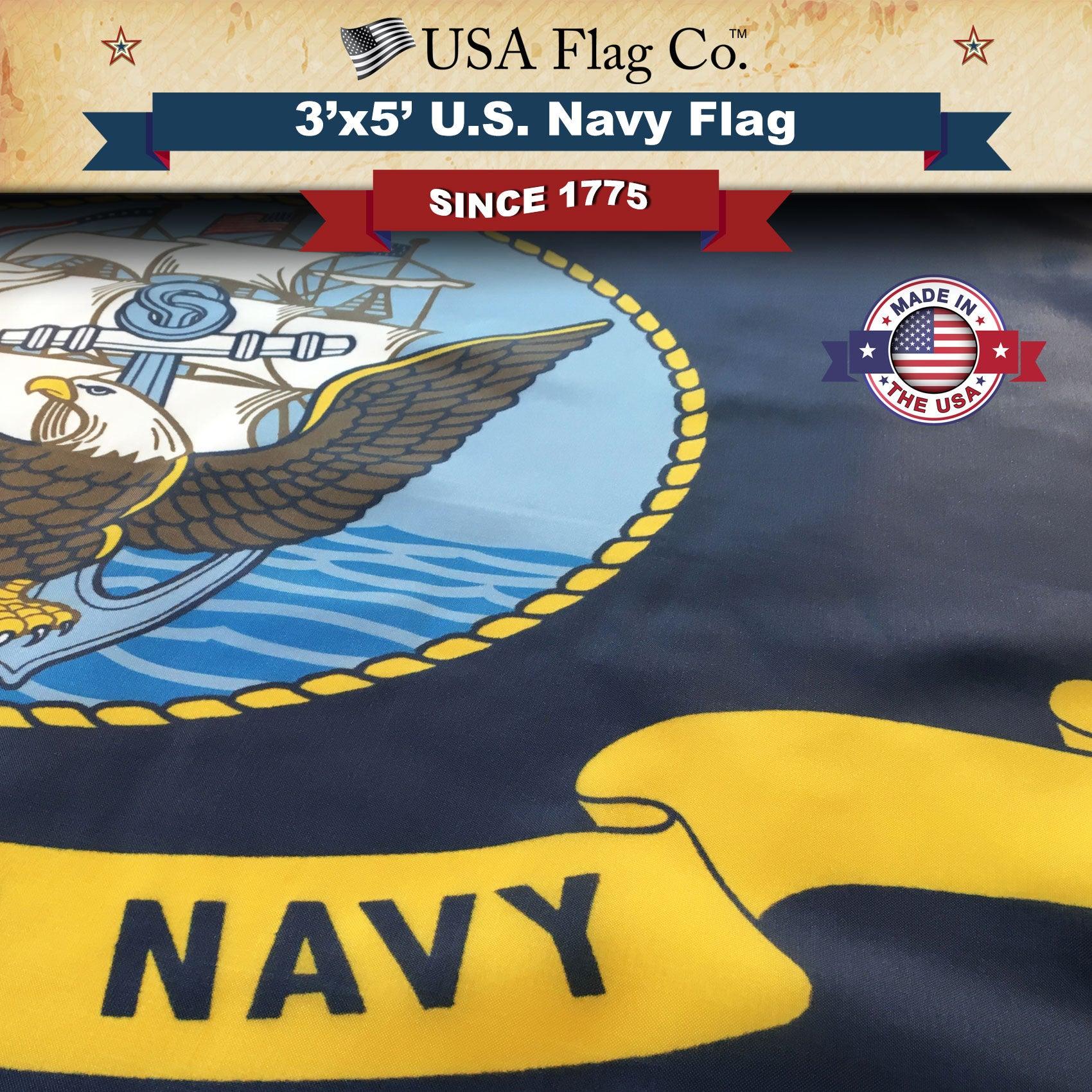 Official US Navy Flag Made in USA - Image 4