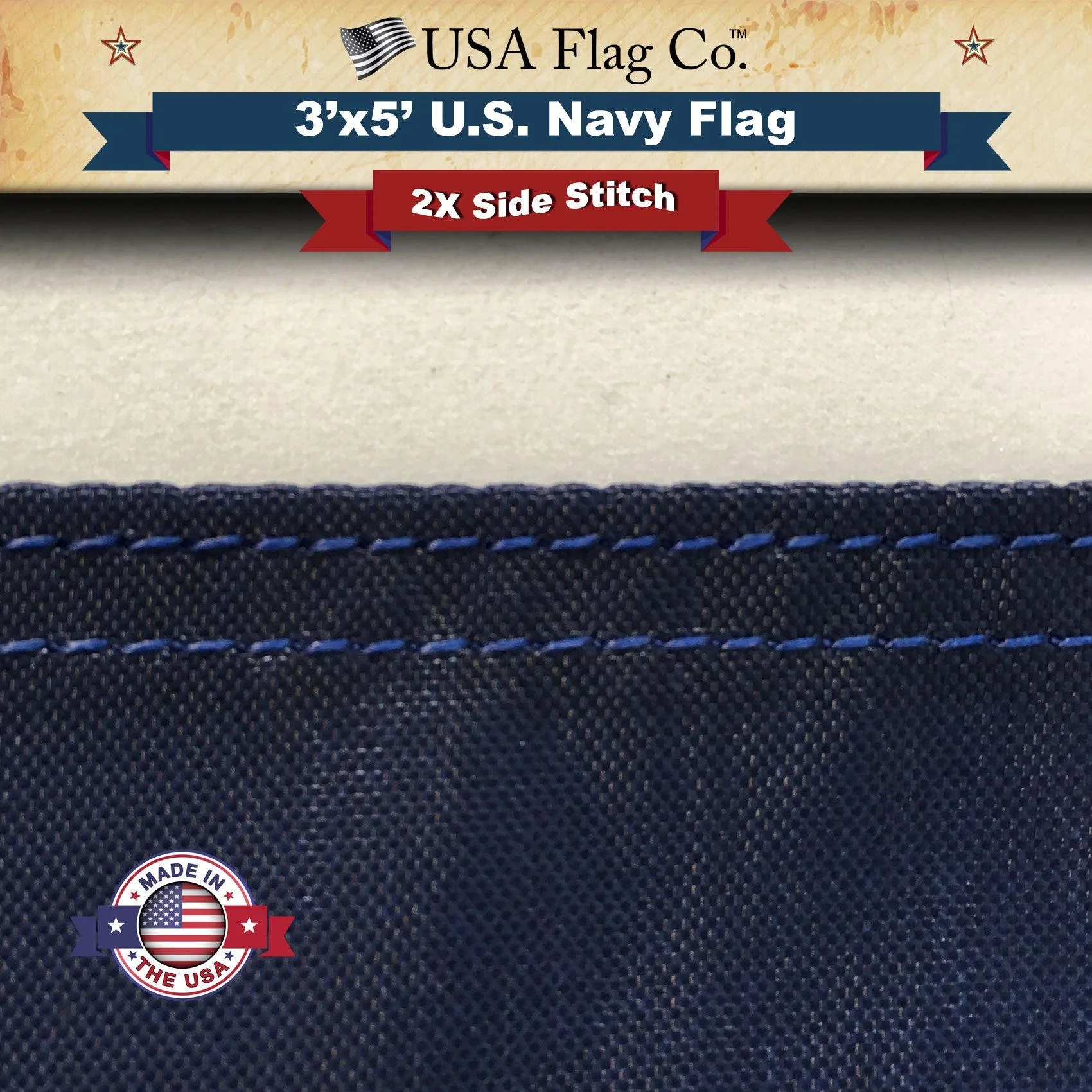 Official US Navy Flag Made in USA - Image 7