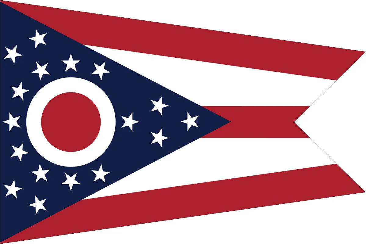 Ohio State Flag Made in USA – Heavy Duty Nylon - Image 2