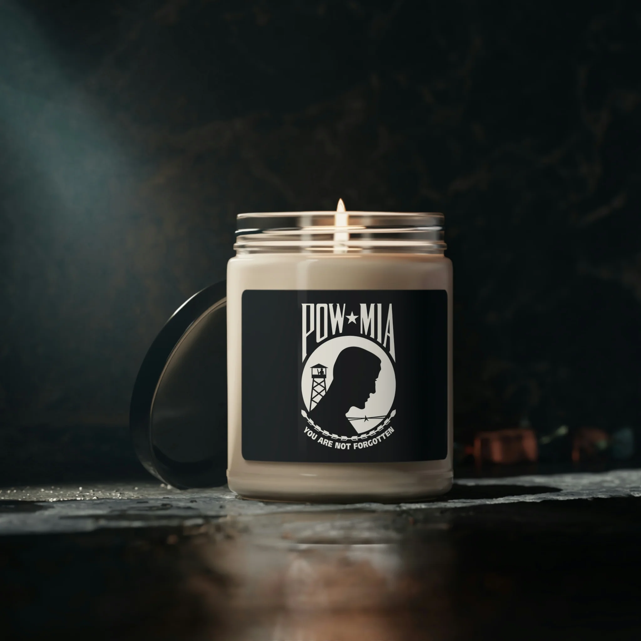 POW-MIA Flag Scented Soy Candle, 9oz - Image 25