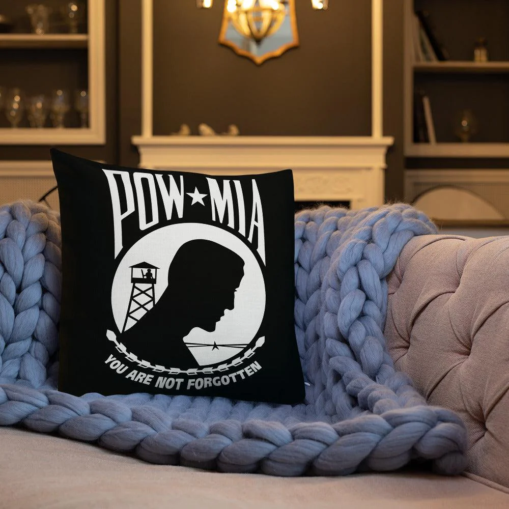 POW MIA Premium Throw Pillows - Image 7