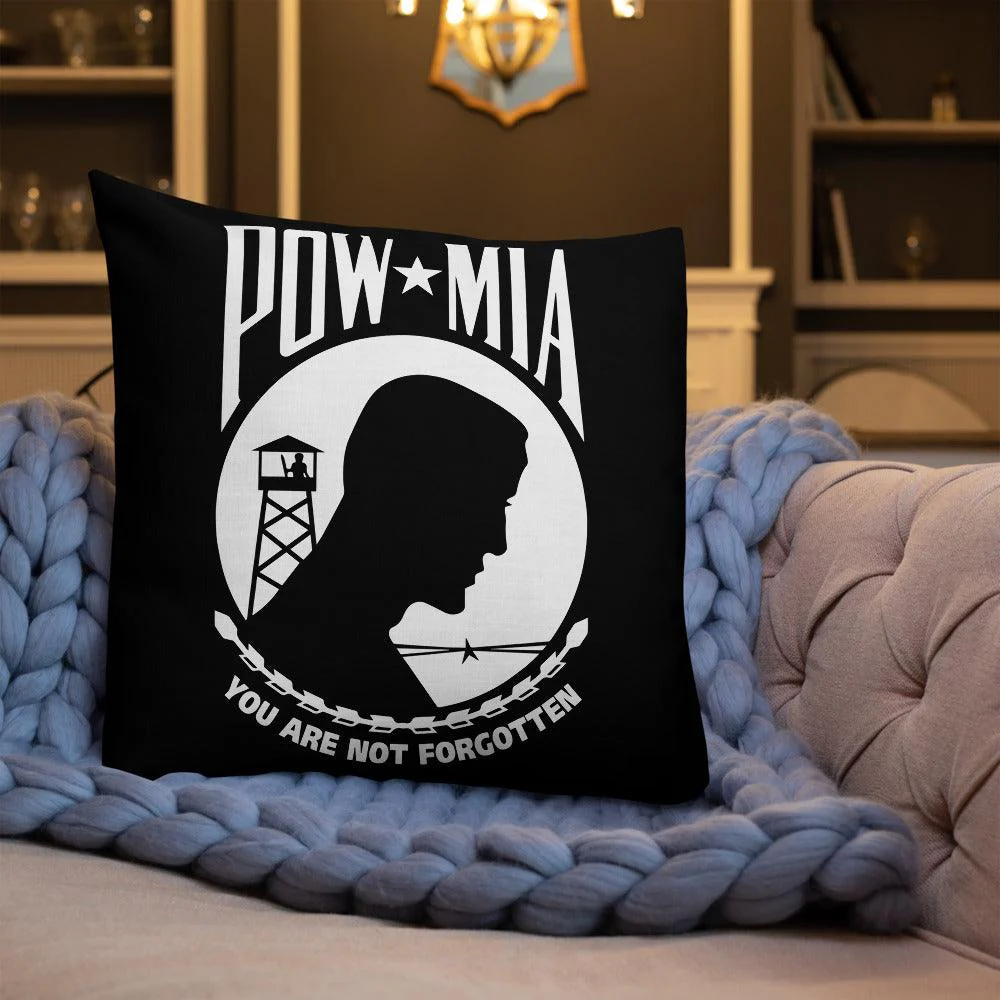 POW MIA Premium Throw Pillows - Image 9
