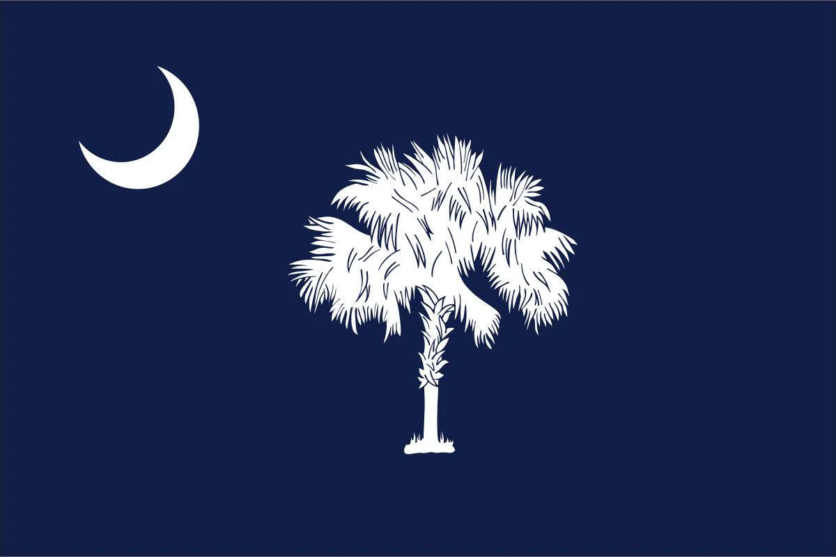 South Carolina State Flag Made in USA – Heavy Duty Nylon - Image 2