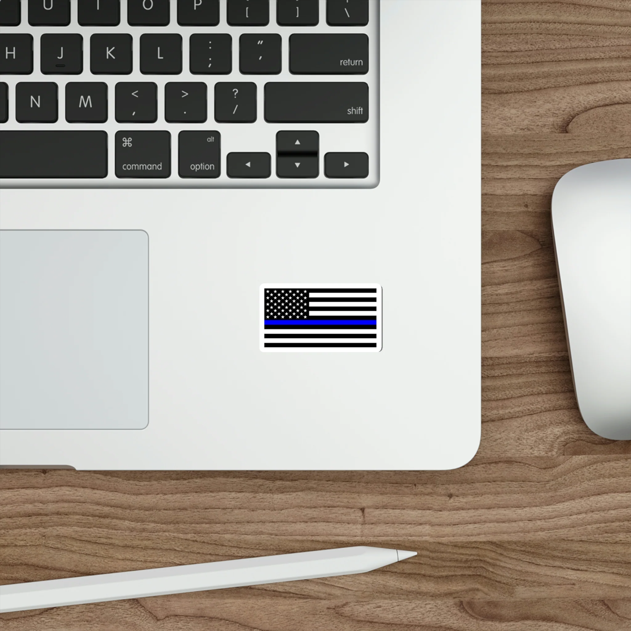 Thin Blue Line Flag Decal (indoor and outdoor use) - Image 5