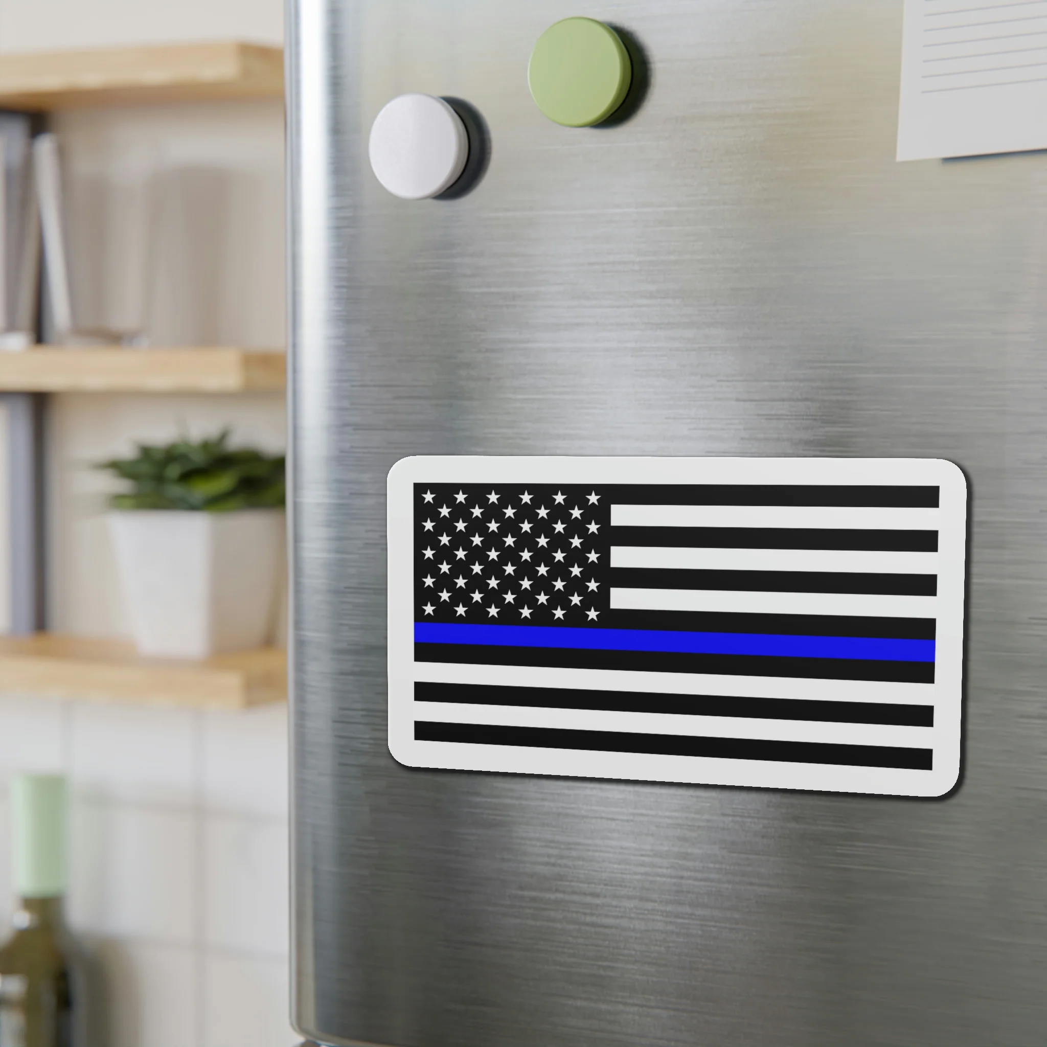 Thin Blue Line Flag Magnet - Image 3