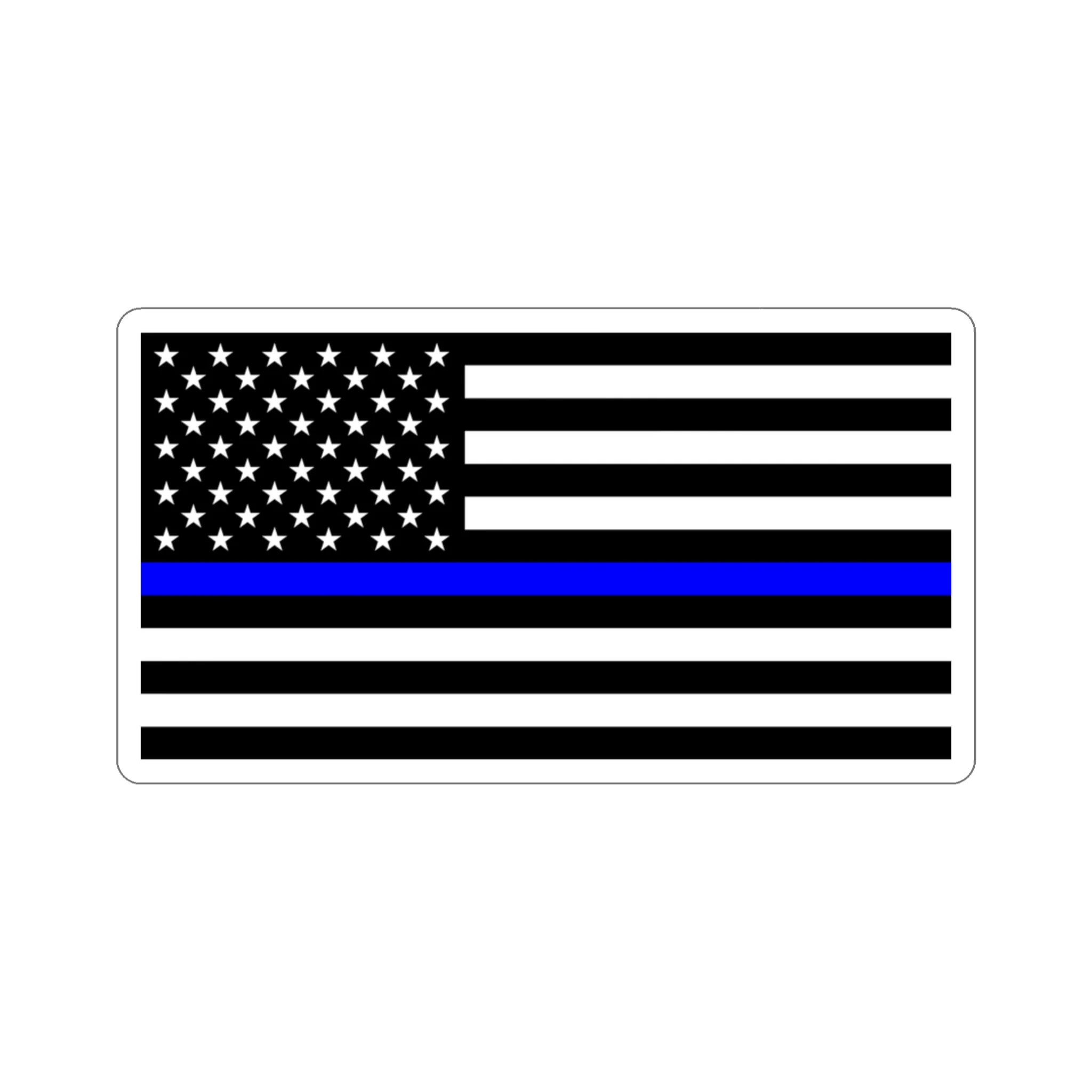 Thin Blue Line Flag Sticker - Image 10