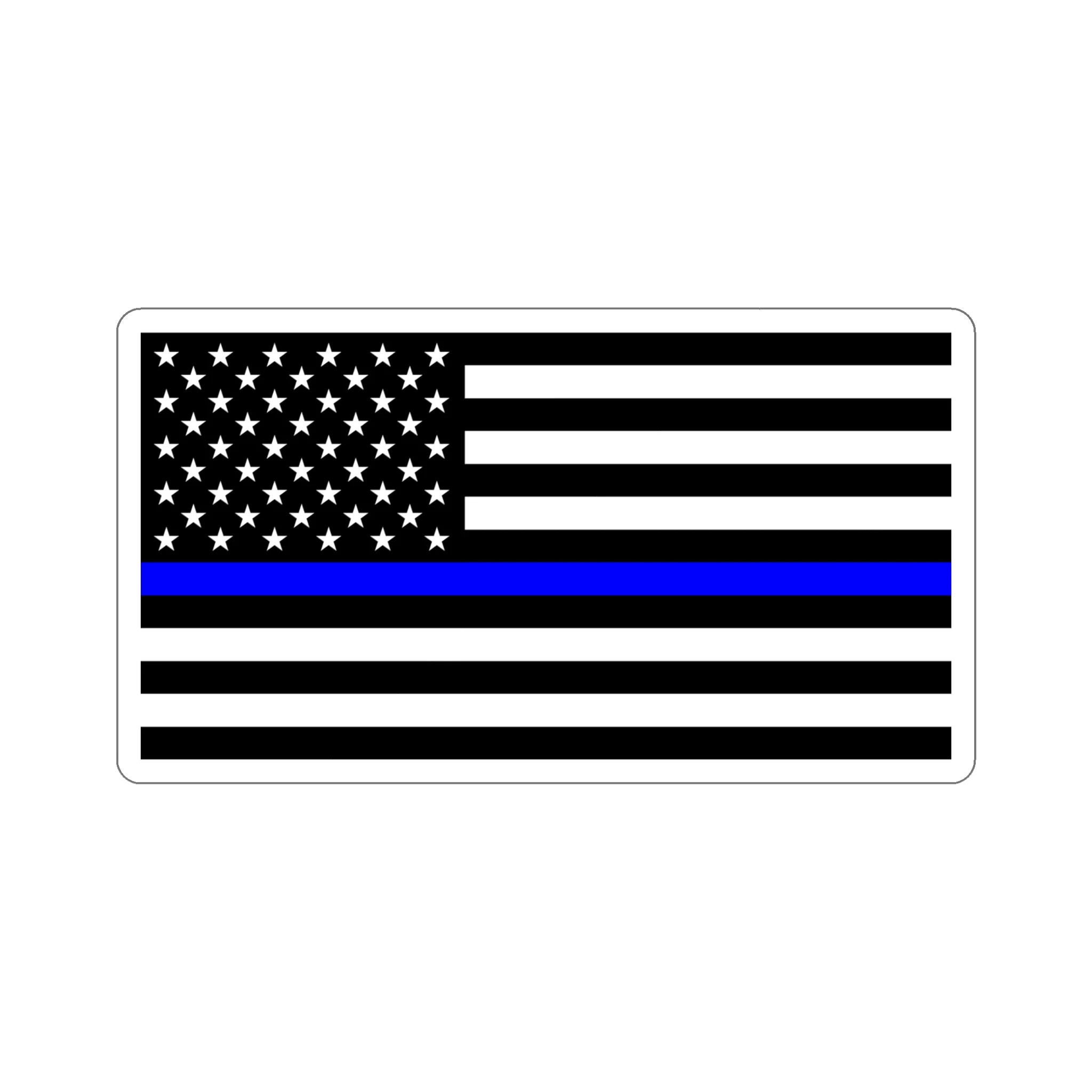Thin Blue Line Flag Sticker - Image 20