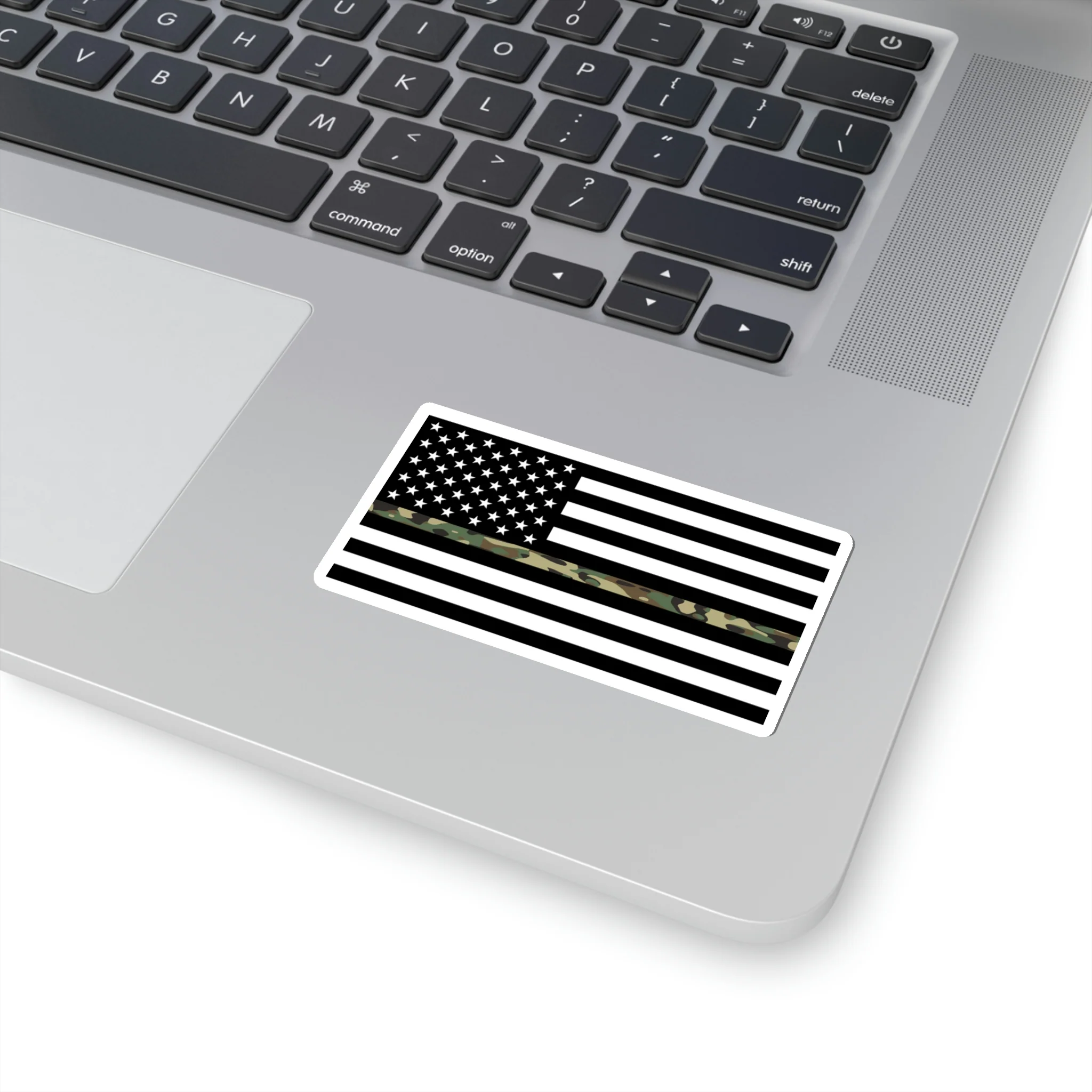 Thin Camo Line Flag Sticker - Image 11