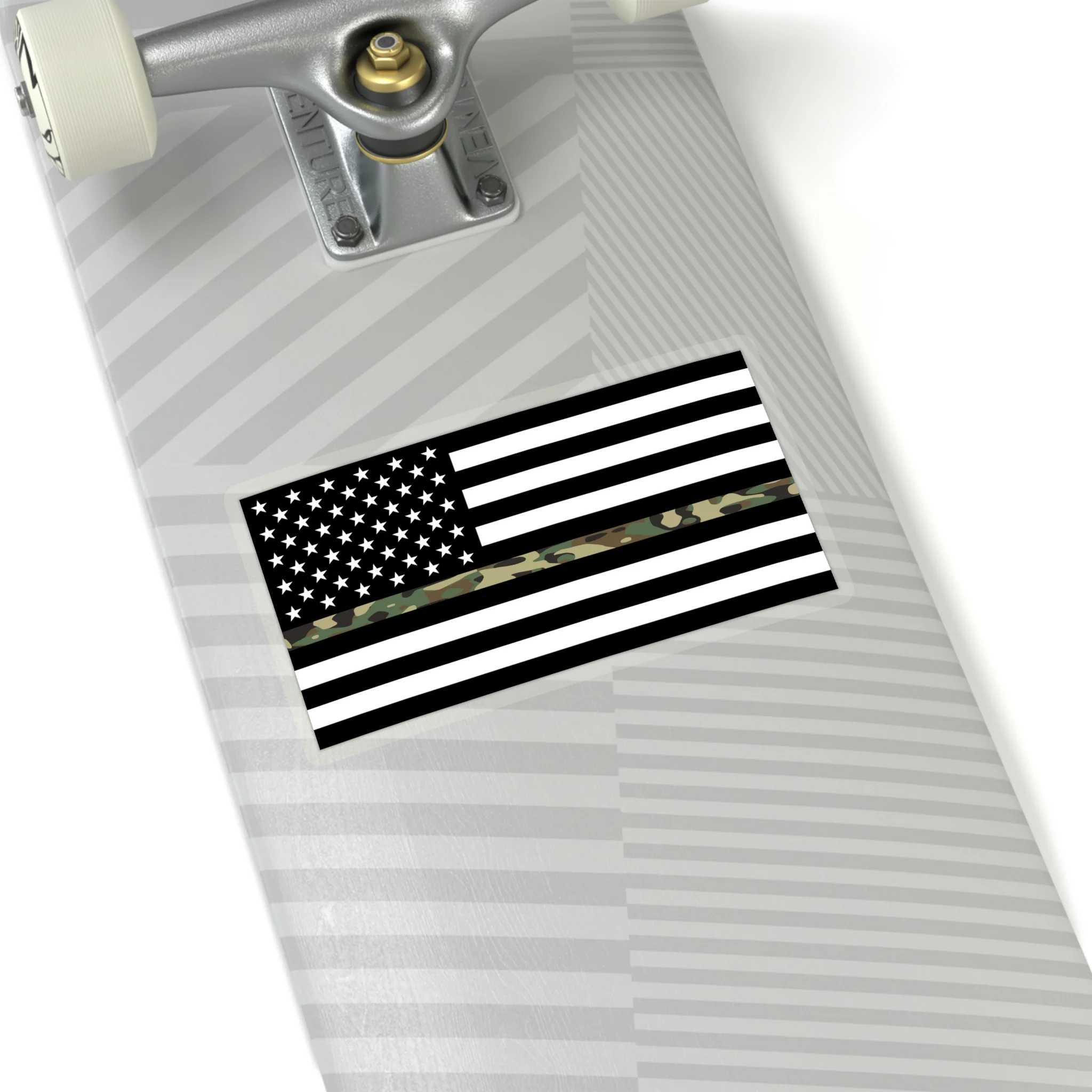 Thin Camo Line Flag Sticker - Image 18