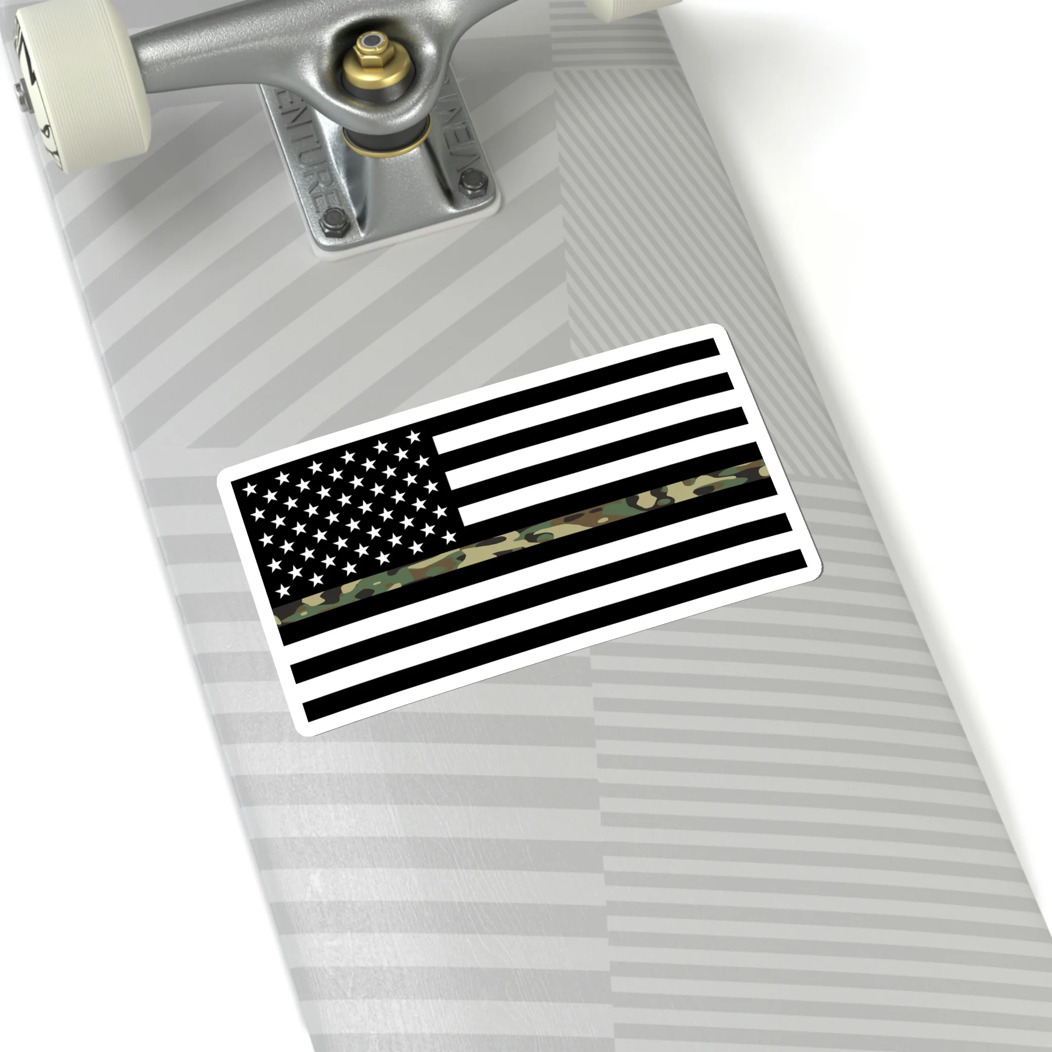 Thin Camo Line Flag Sticker - Image 21