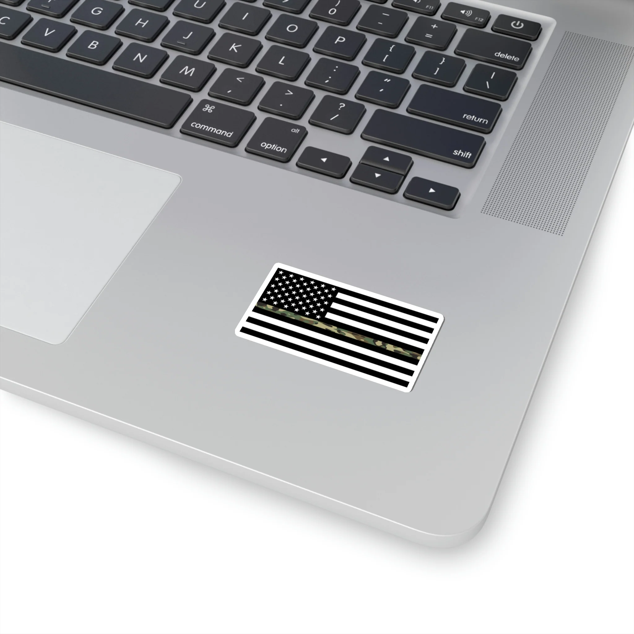 Thin Camo Line Flag Sticker - Image 3