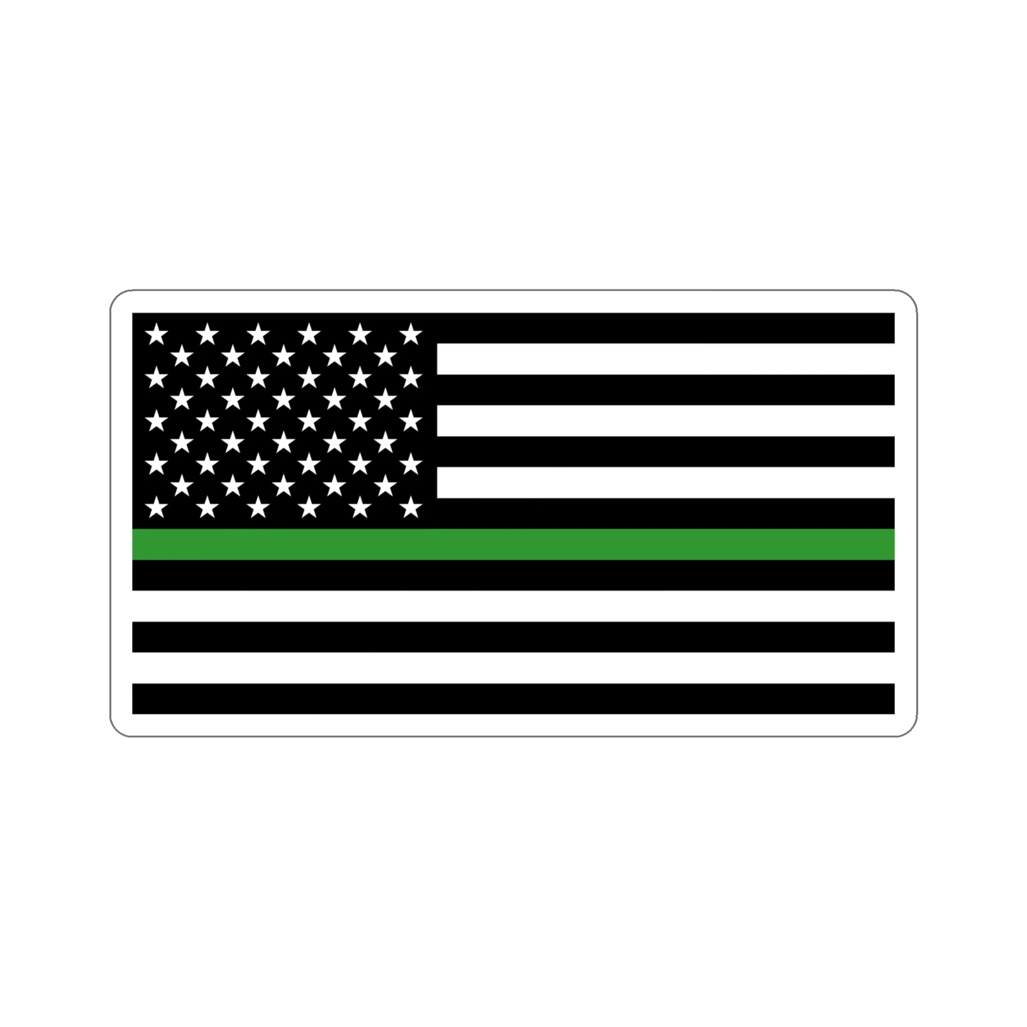 Thin Green Line Flag Sticker - Image 20