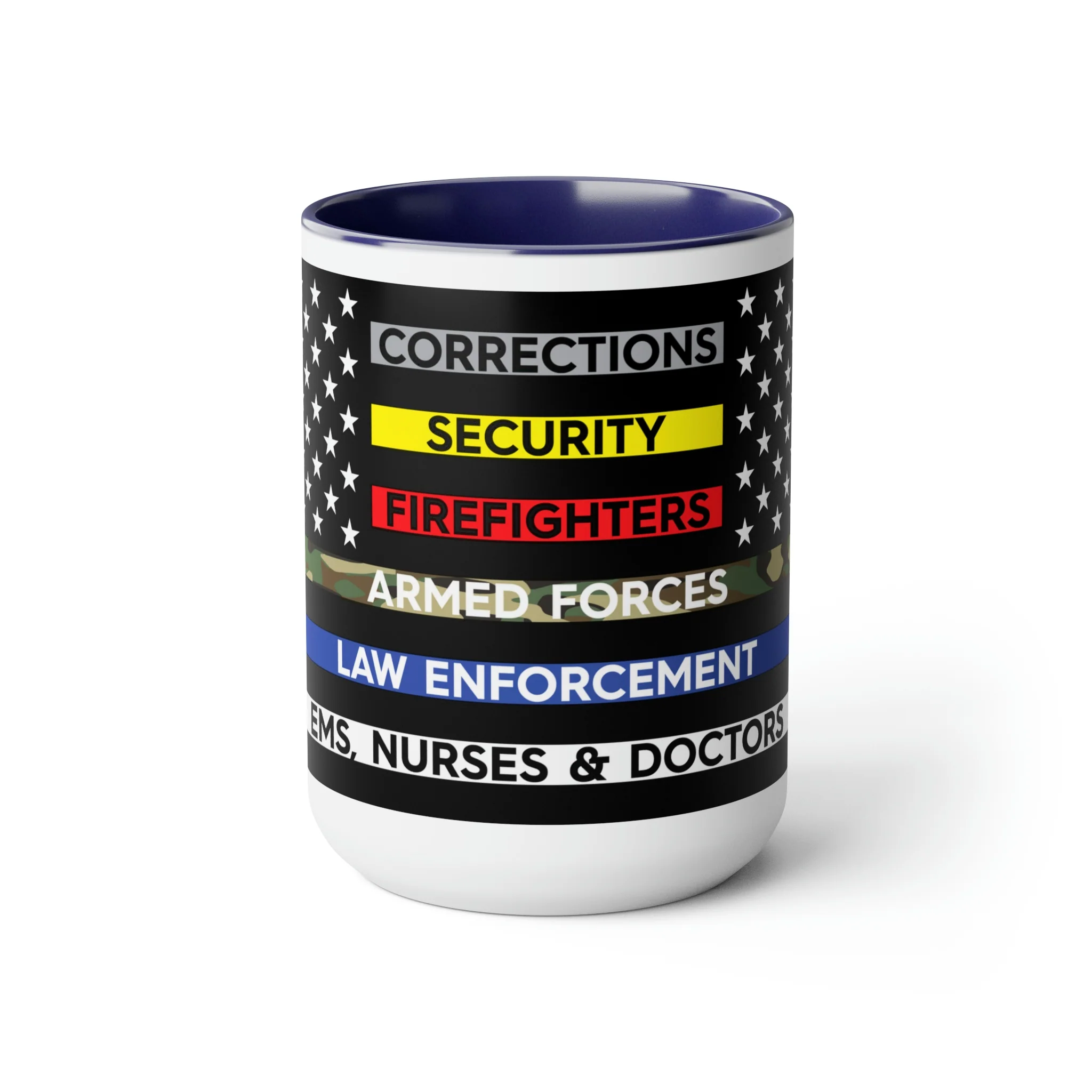 Thin Line USA Flag™ Coffee Mugs, 15oz - Image 12