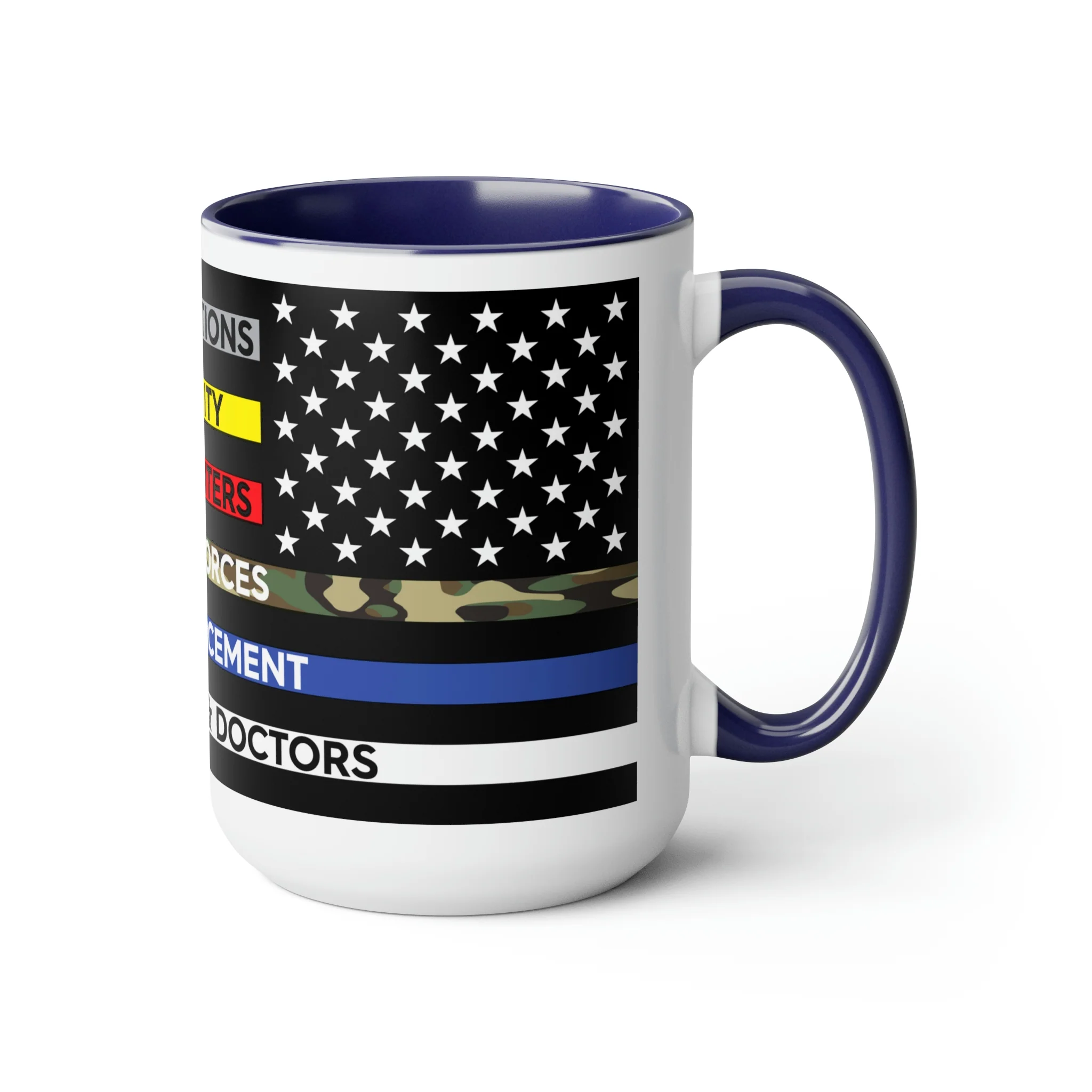 Thin Line USA Flag™ Coffee Mugs, 15oz - Image 13