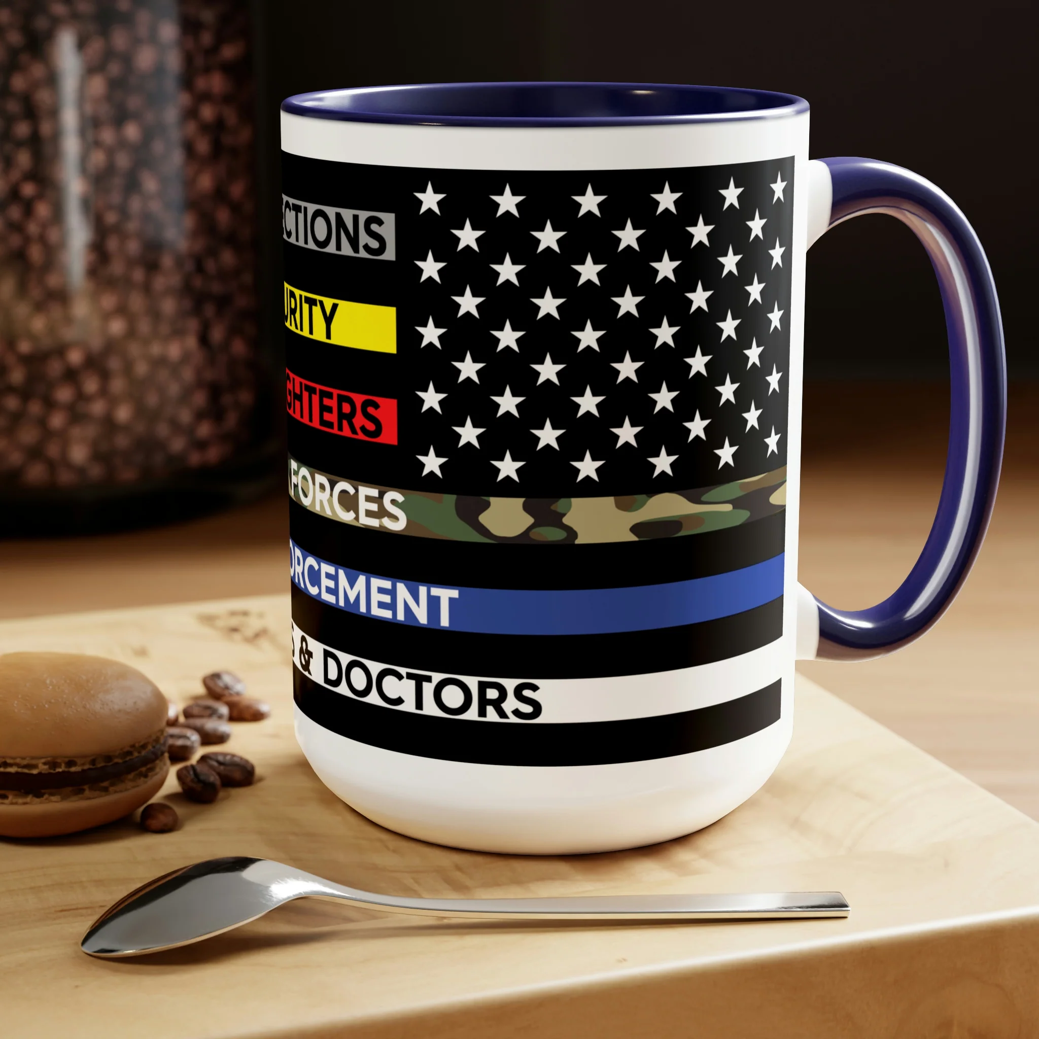 Thin Line USA Flag™ Coffee Mugs, 15oz - Image 14