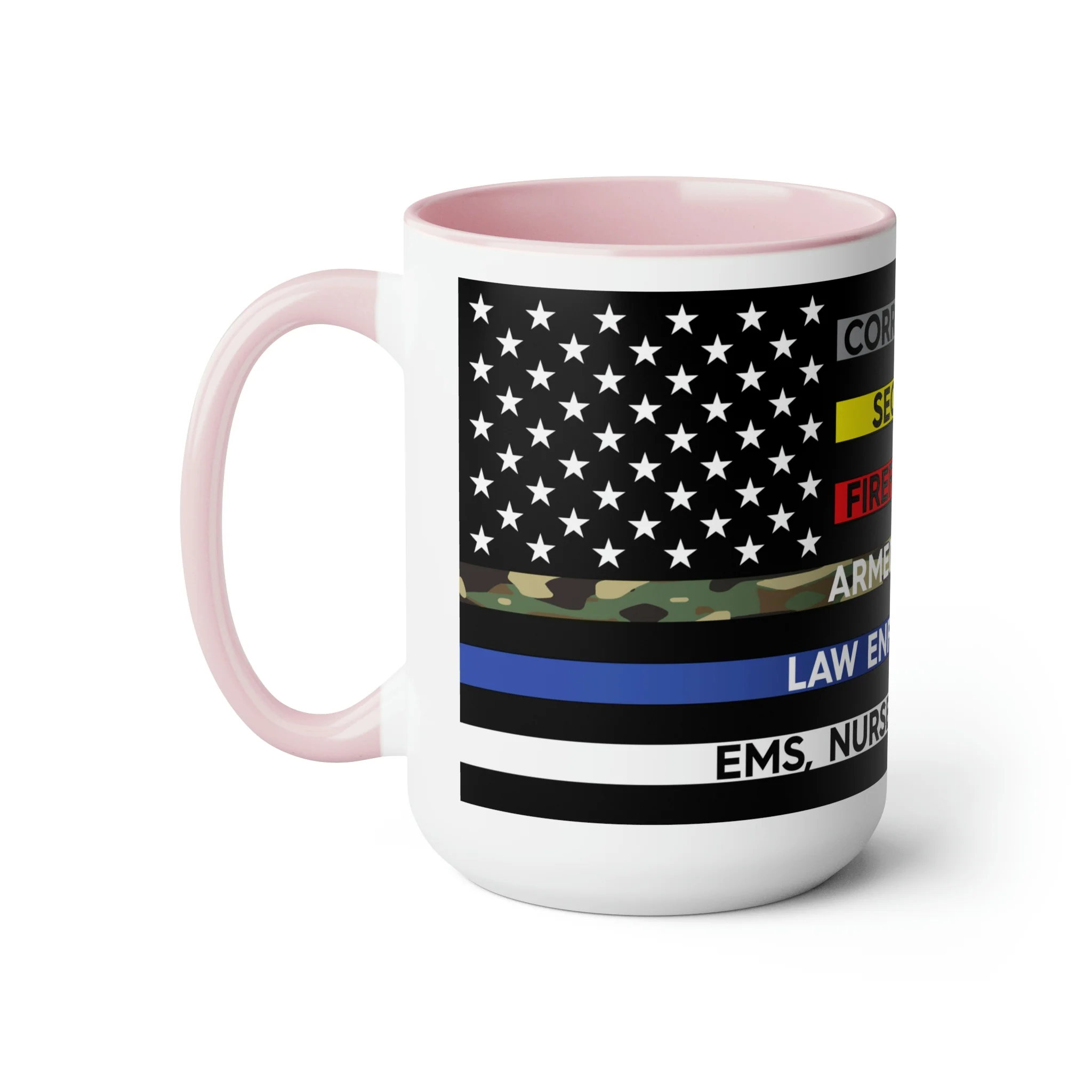 Thin Line USA Flag™ Coffee Mugs, 15oz - Image 16