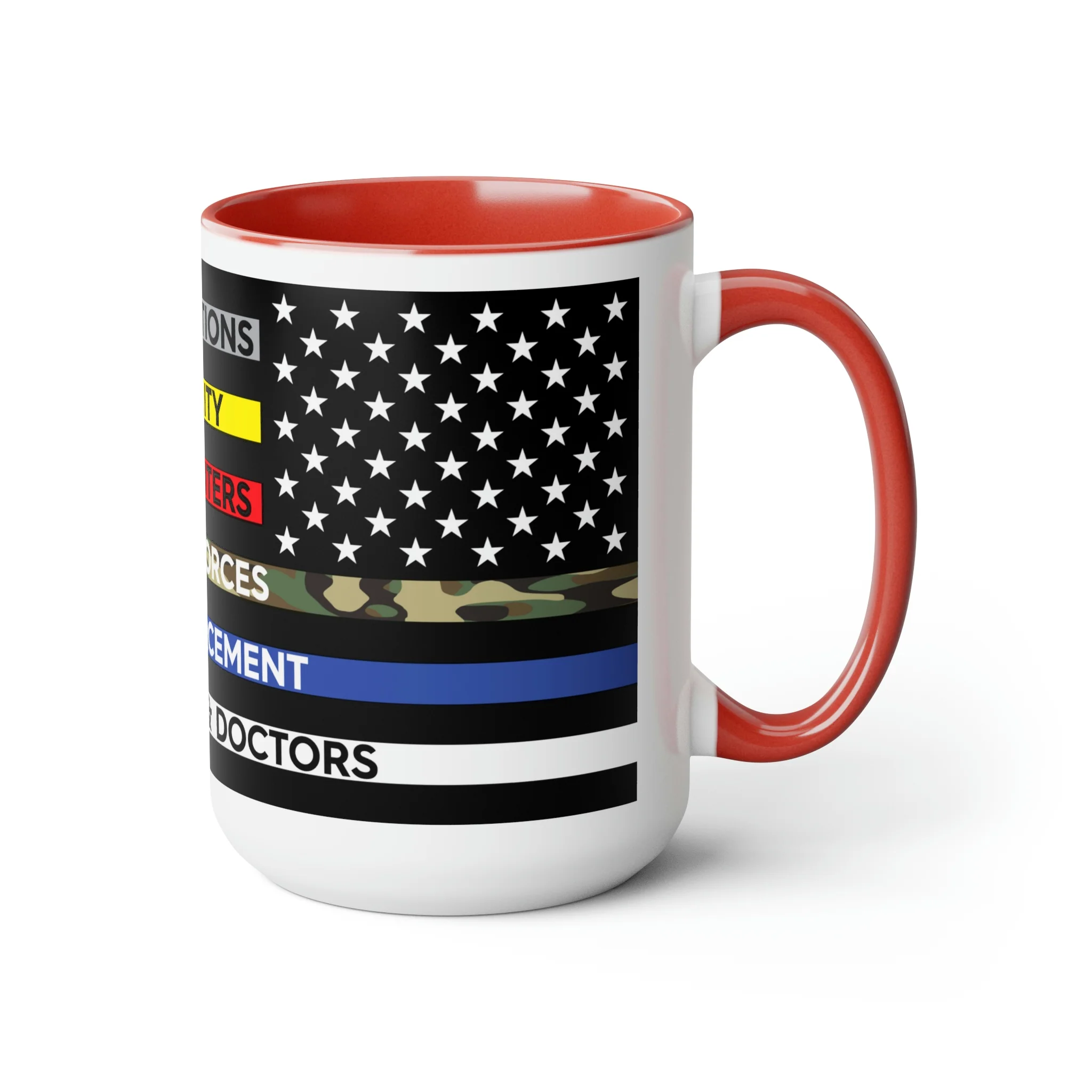 Thin Line USA Flag™ Coffee Mugs, 15oz - Image 23