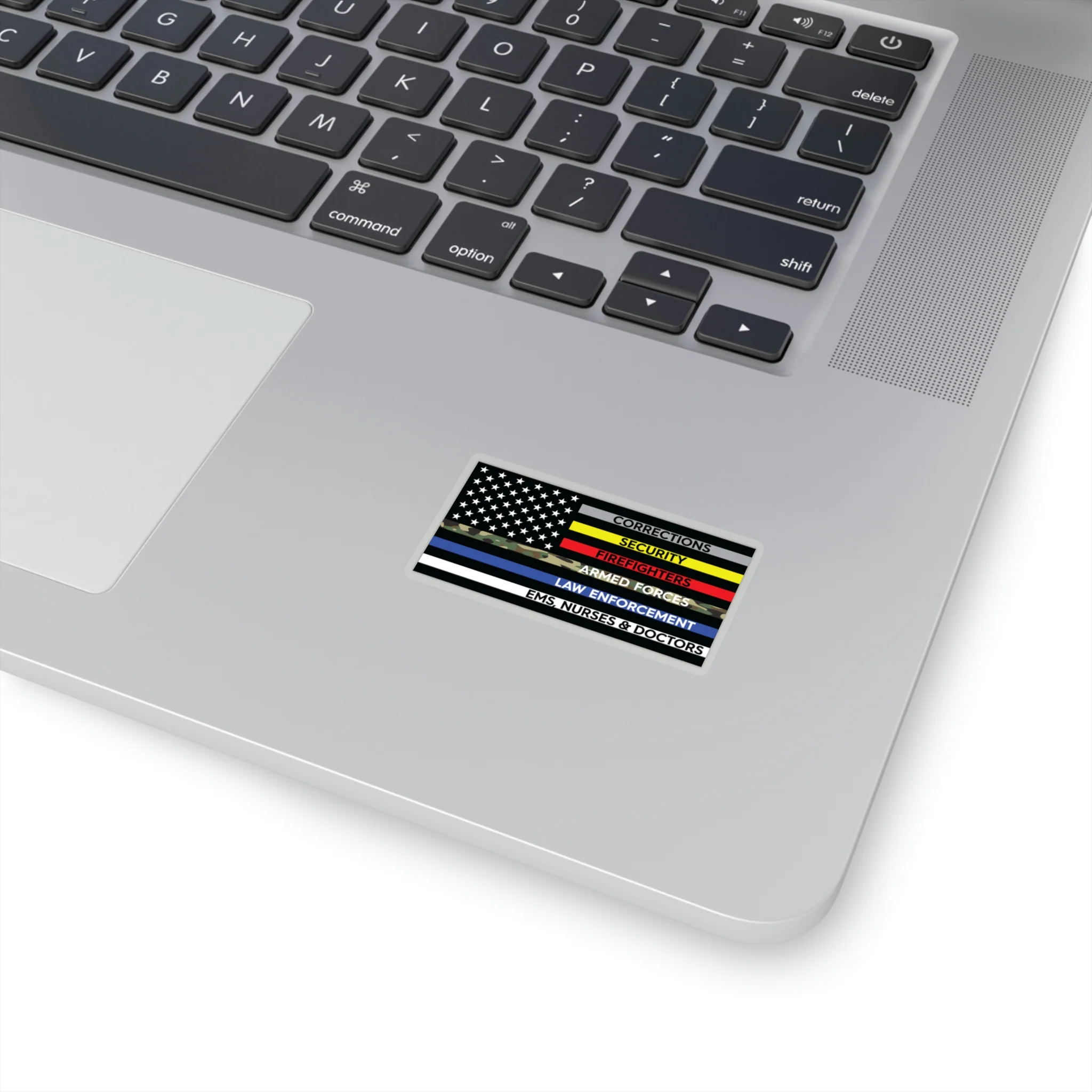 Thin Line USA Flag™ Sticker - Image 2