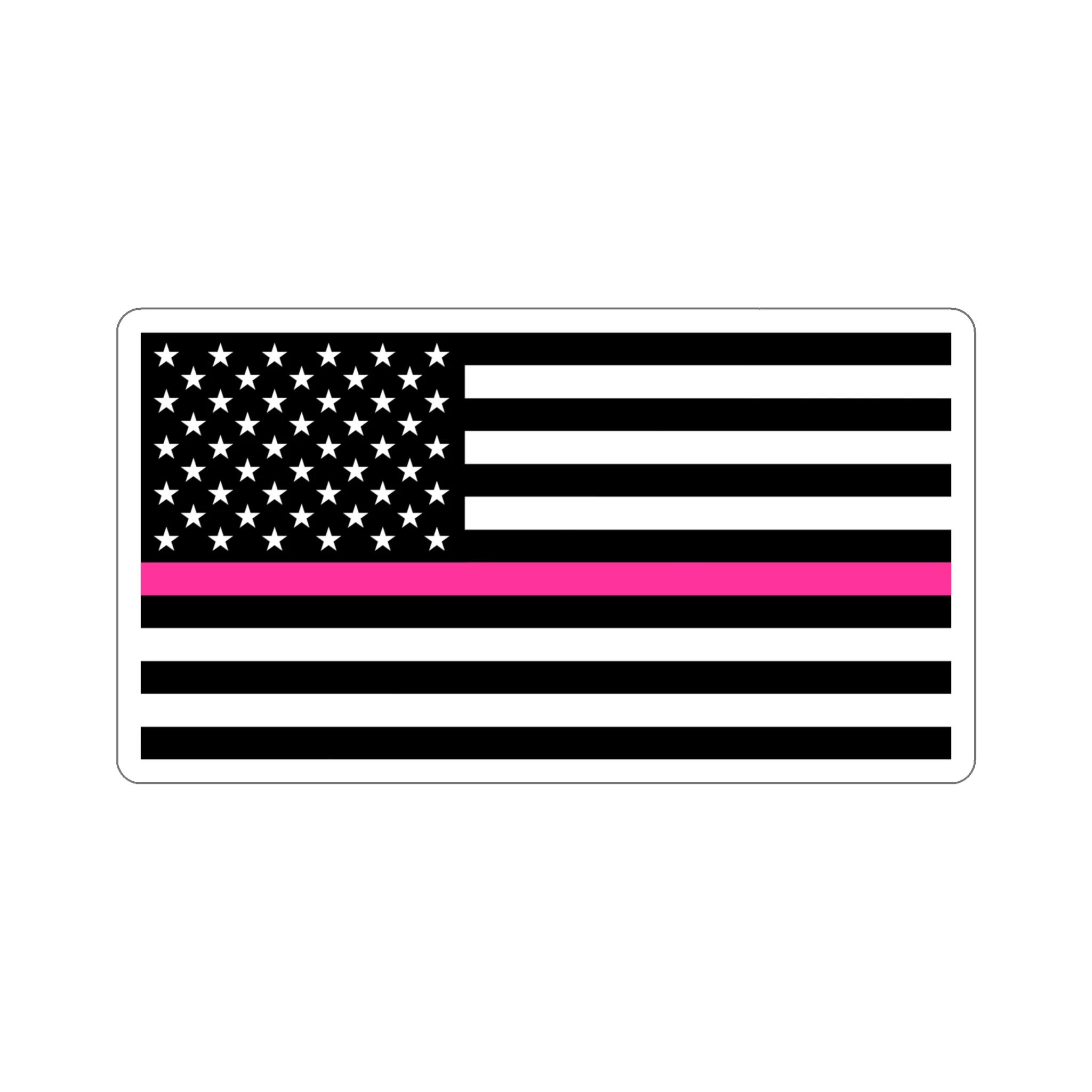 Thin Pink Line Flag Sticker - Image 20