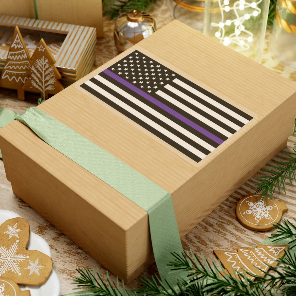 Thin Purple Line Flag Sticker - Image 22
