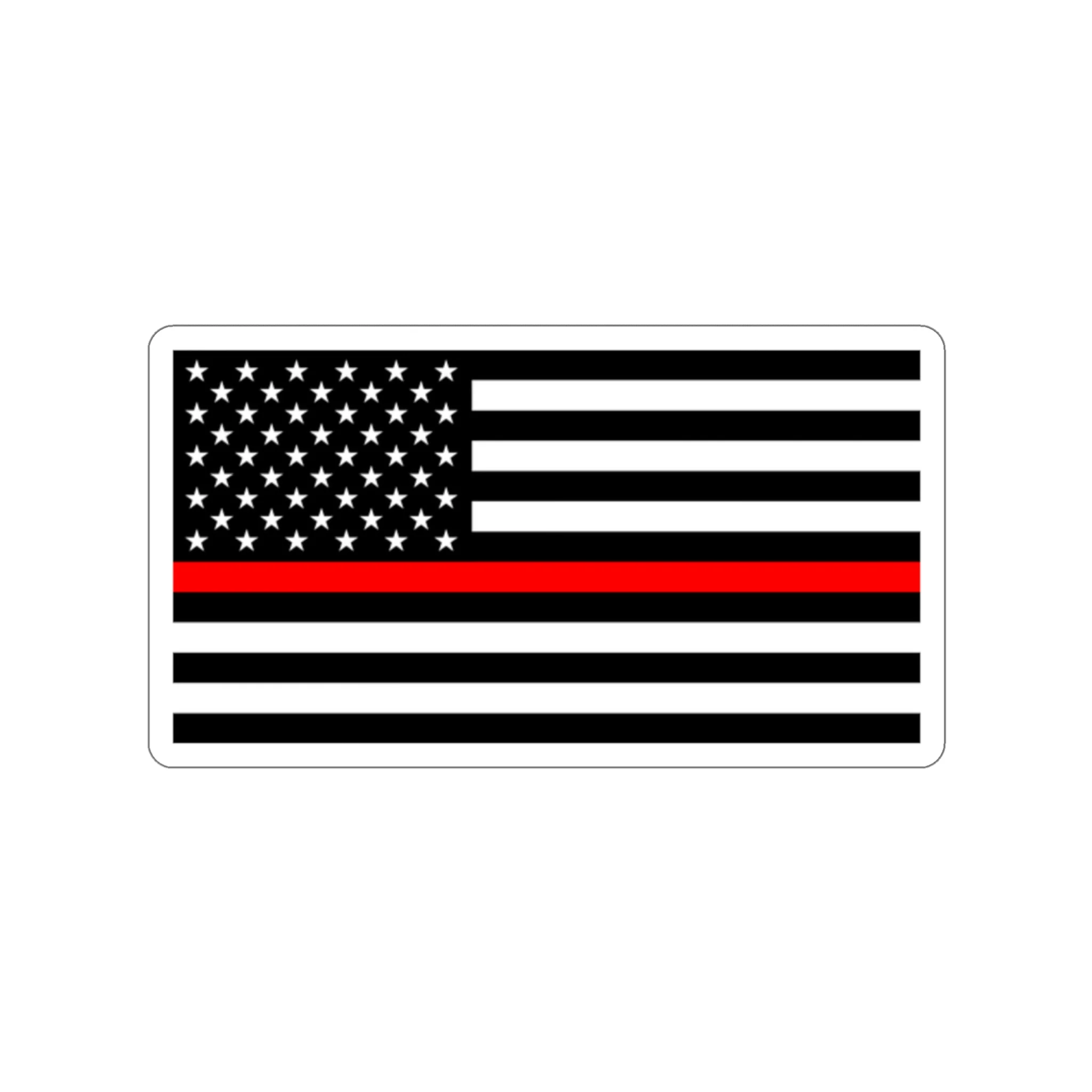 Thin Red Line Flag Decal (indoor and outdoor use) - Image 4