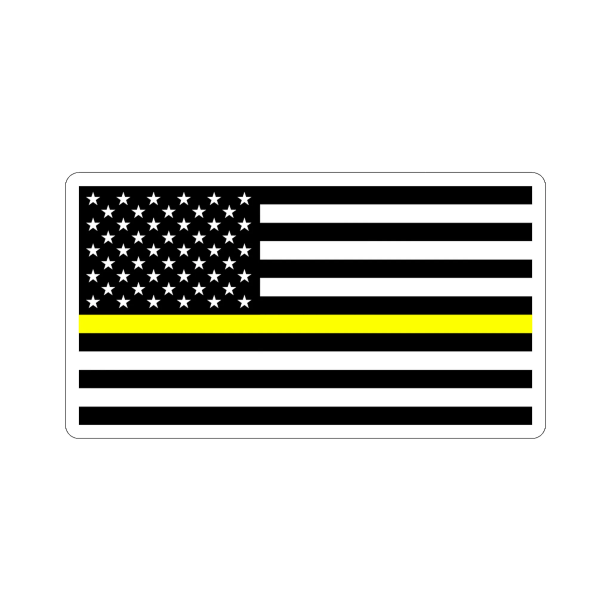 Thin Yellow Line Flag Sticker - Image 10