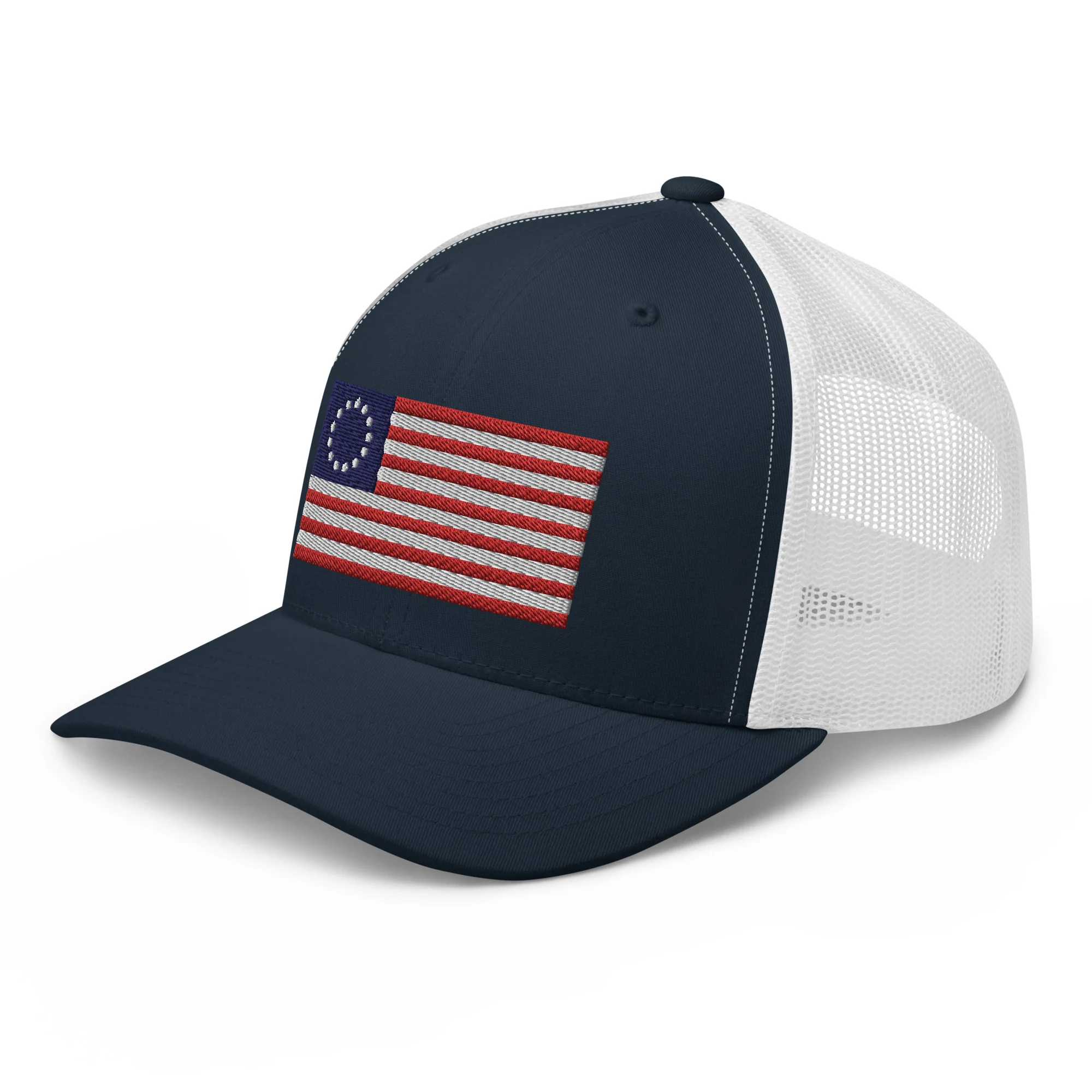 Trucker Cap Betsy Ross Flag (Embroidered Flag) - Image 22