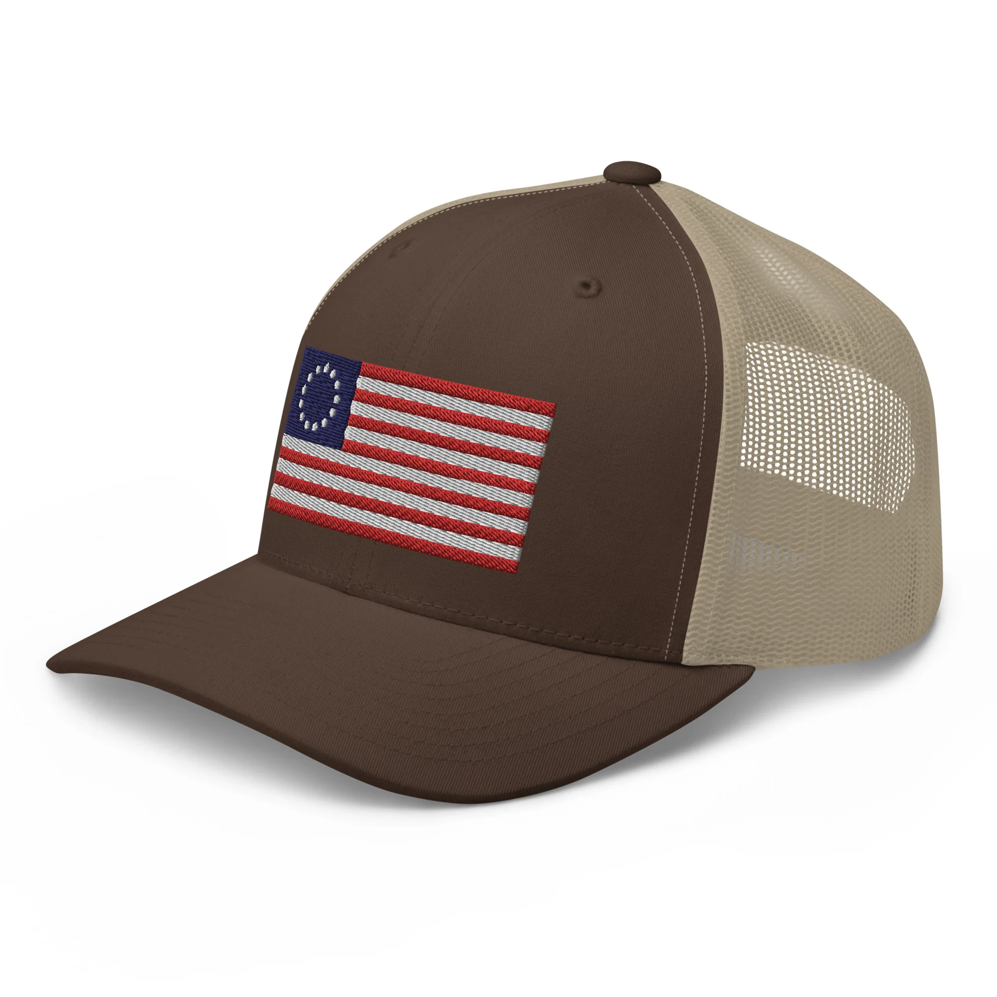 Trucker Cap Betsy Ross Flag (Embroidered Flag) - Image 34