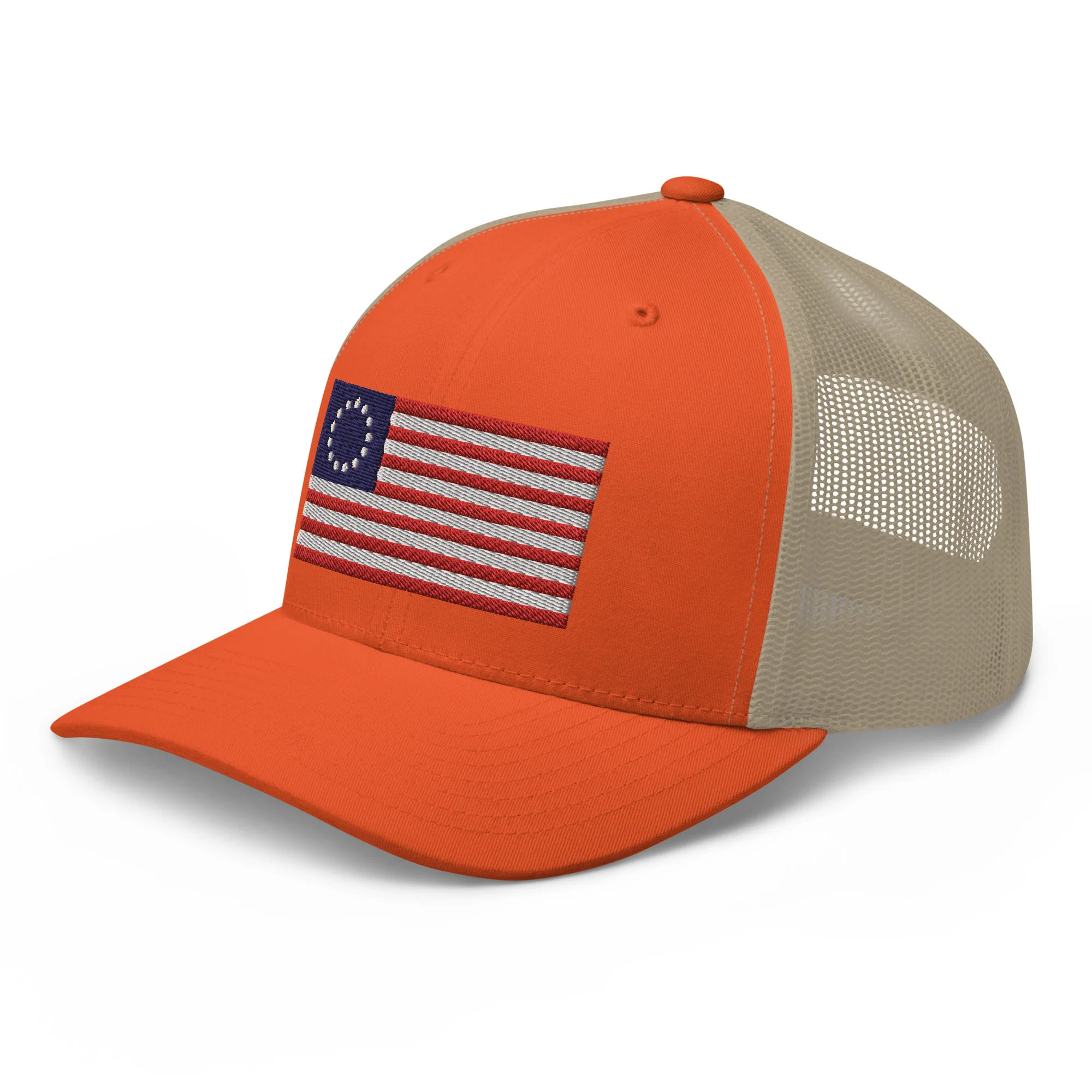 Trucker Cap Betsy Ross Flag (Embroidered Flag) - Image 40