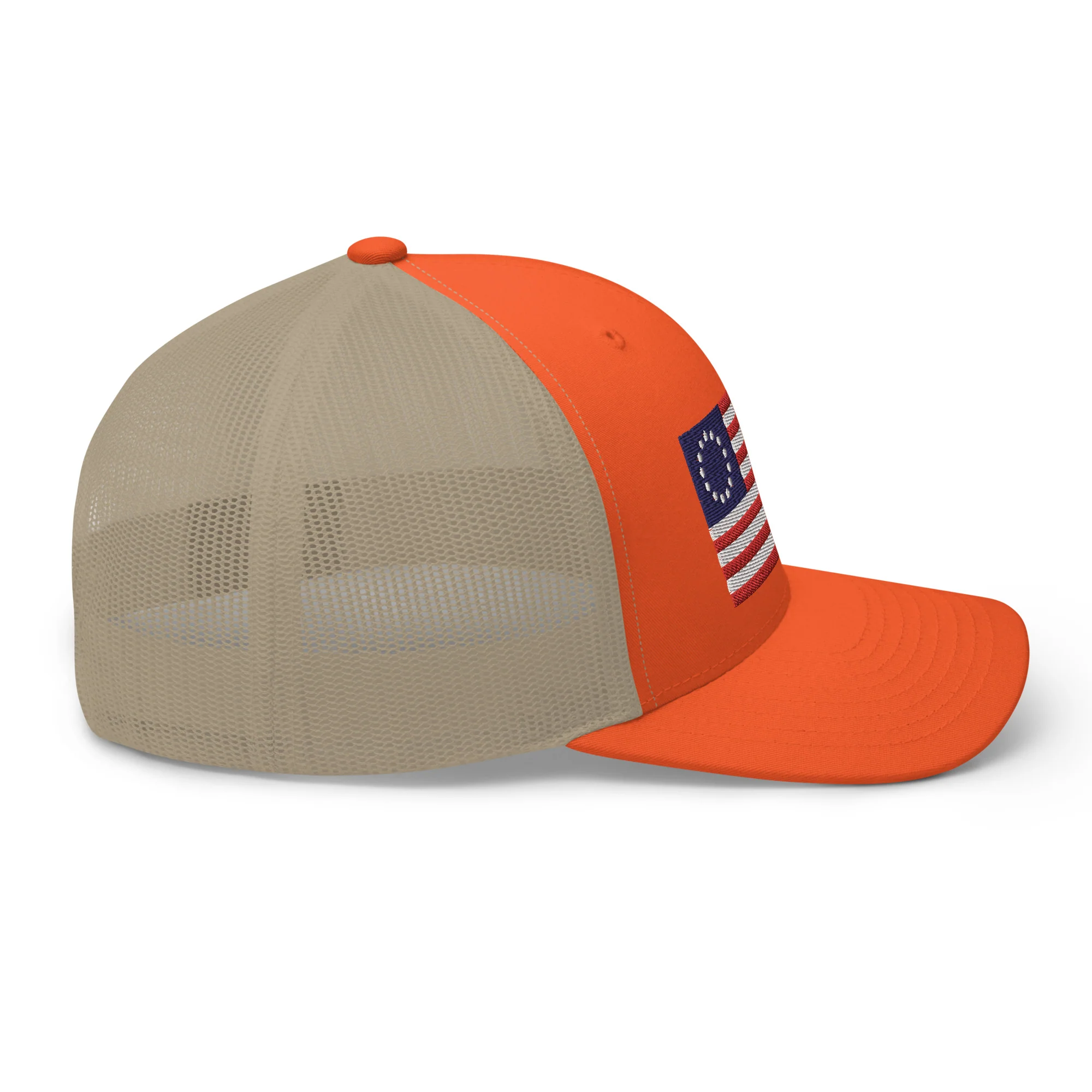 Trucker Cap Betsy Ross Flag (Embroidered Flag) - Image 41