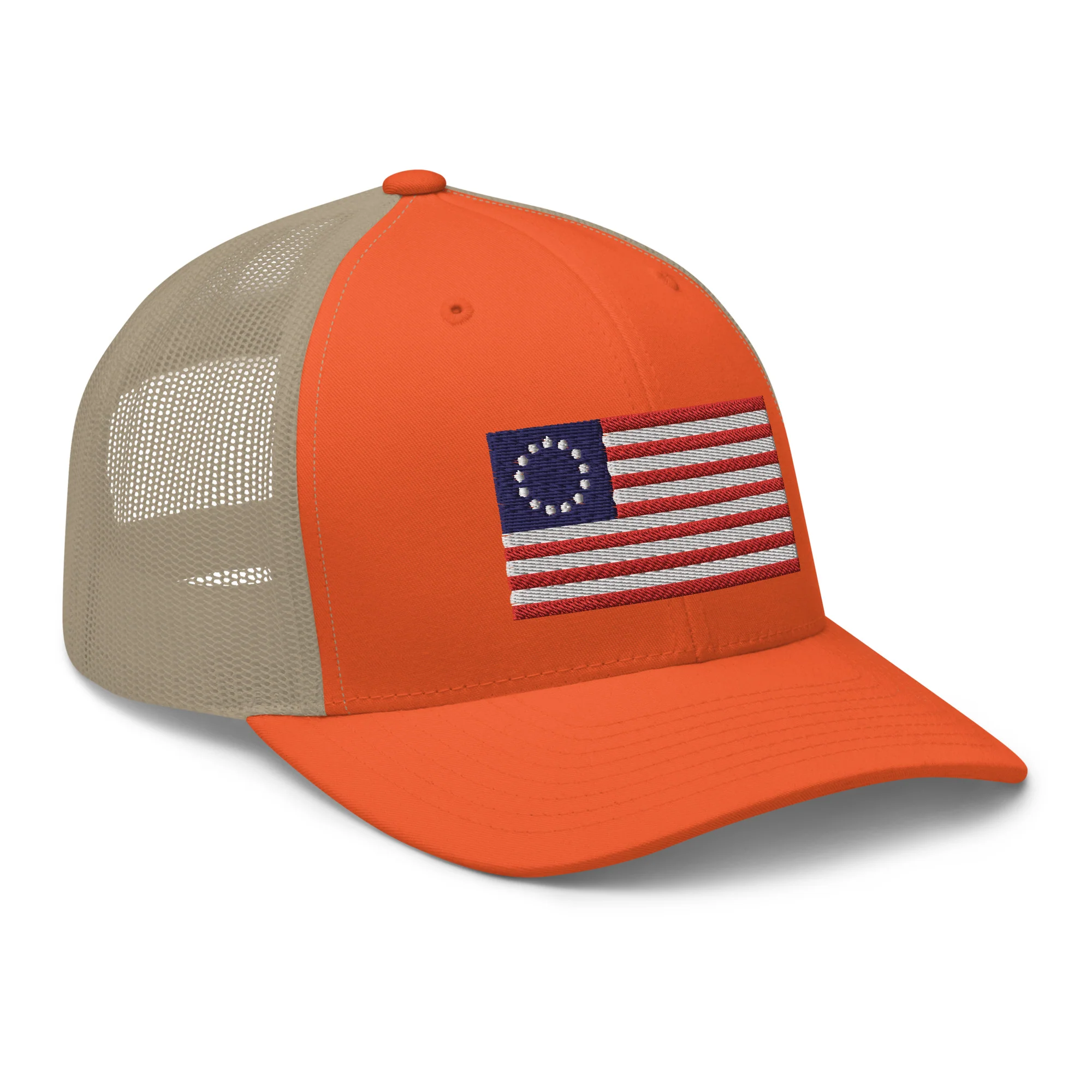 Trucker Cap Betsy Ross Flag (Embroidered Flag) - Image 42