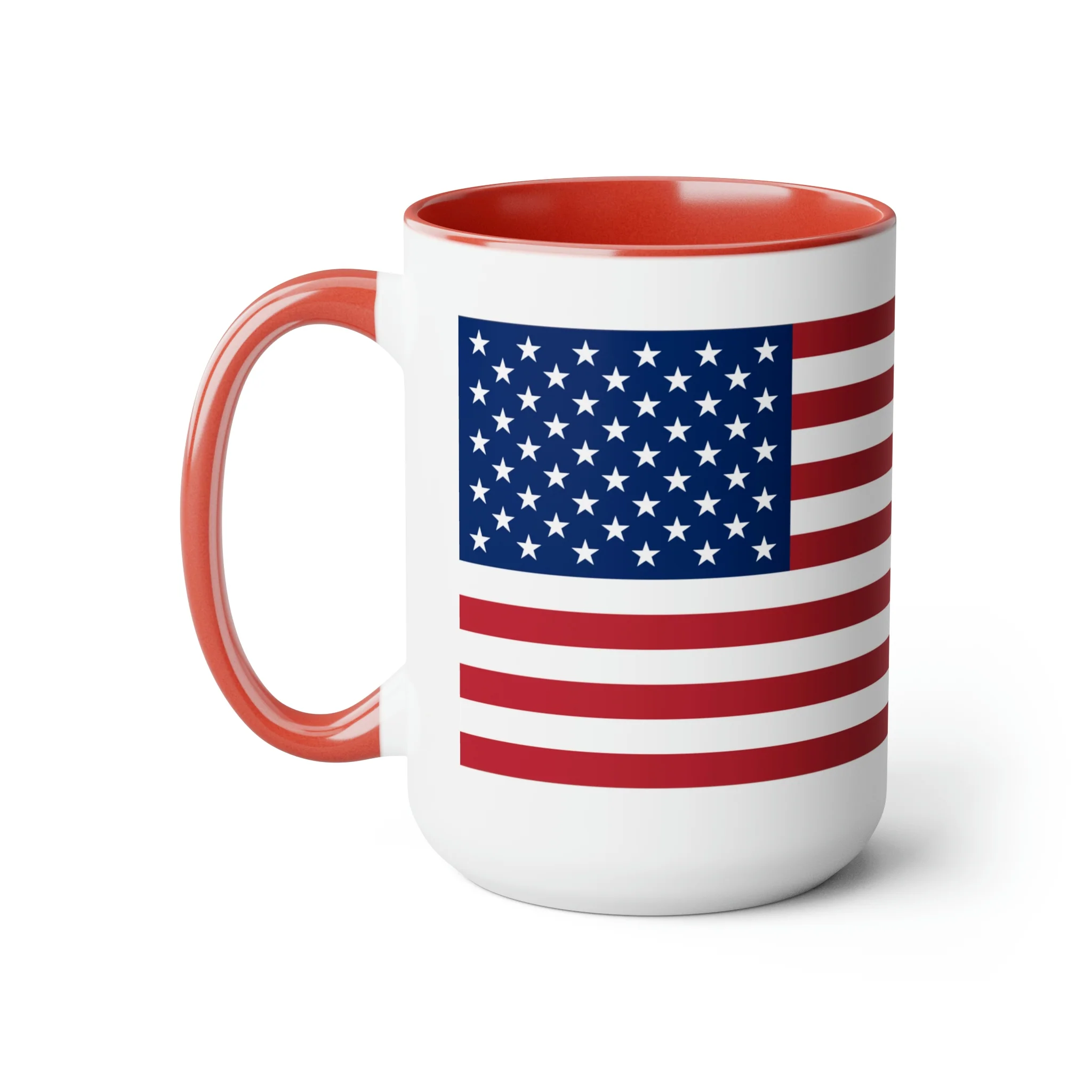 Two-Tone American Flag Coffee Mugs, 15oz - Image 21