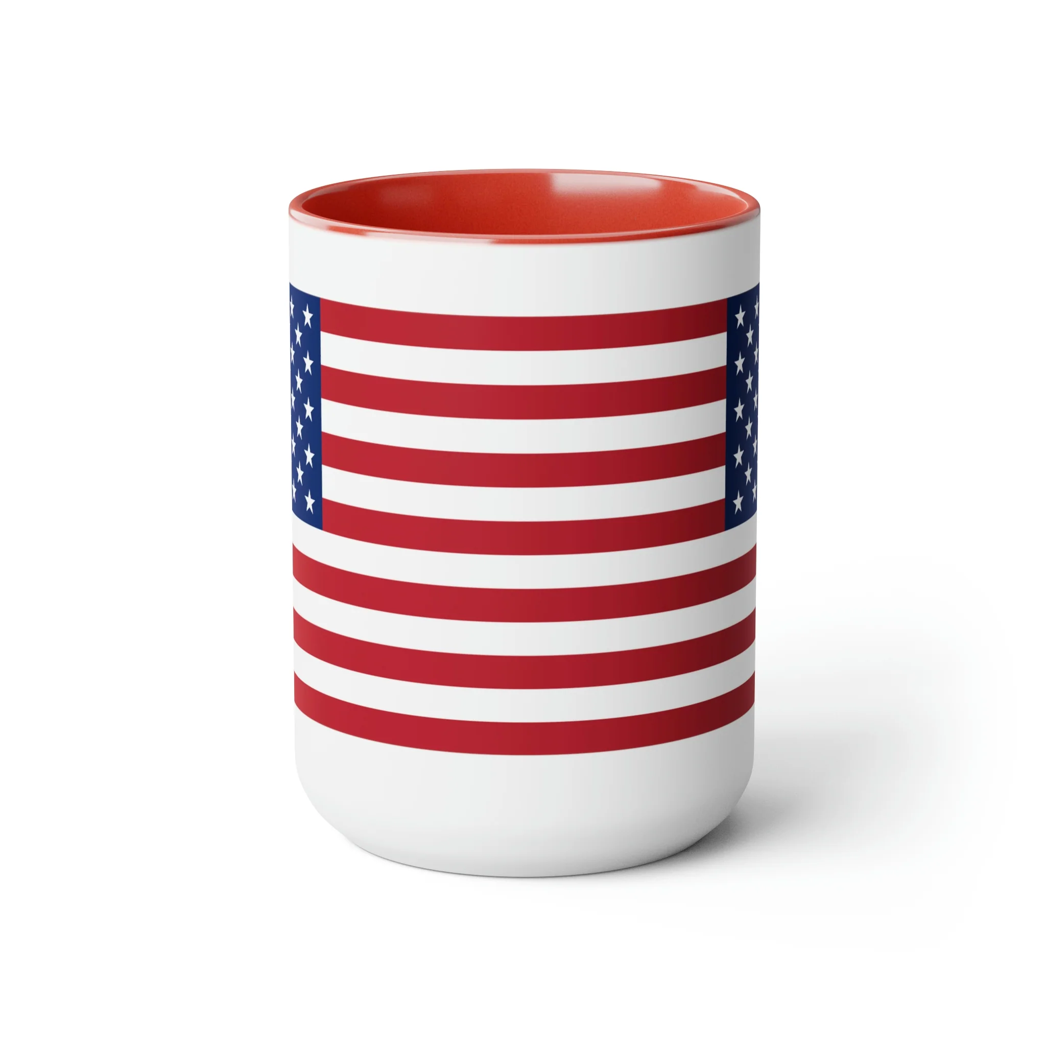 Two-Tone American Flag Coffee Mugs, 15oz - Image 22