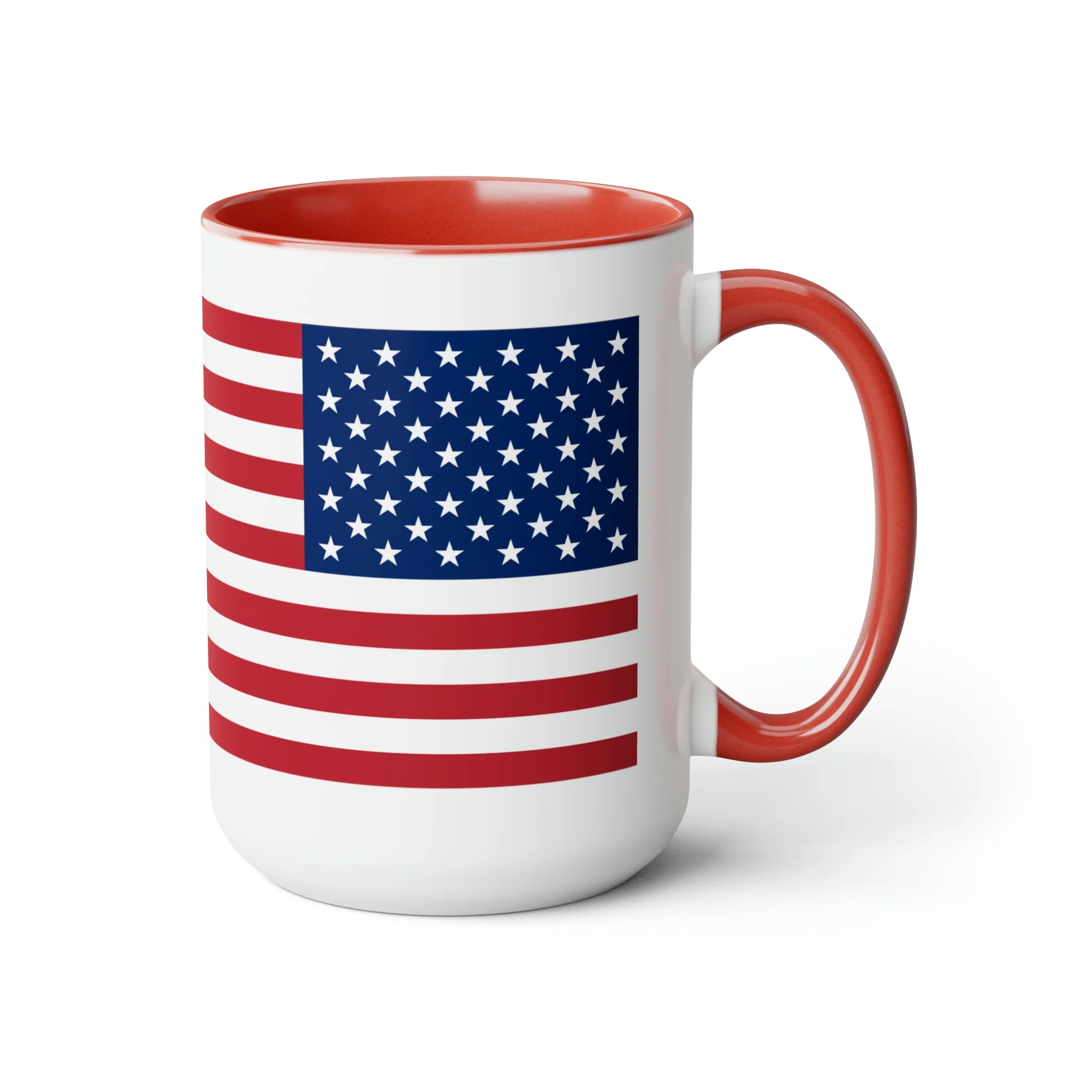 Two-Tone American Flag Coffee Mugs, 15oz - Image 23