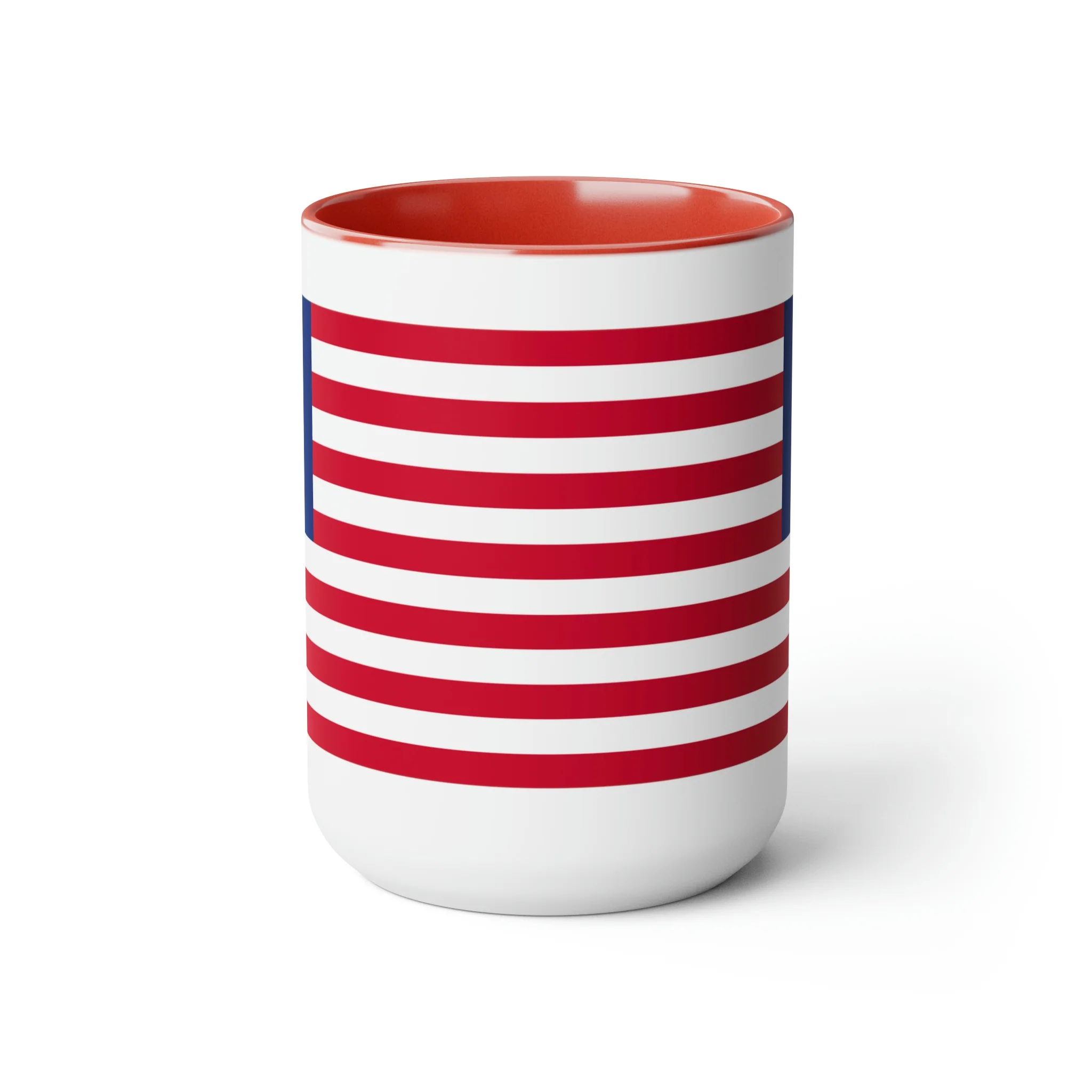 Two-Tone Betsy Ross Flag Coffee Mugs, 15oz - Image 21