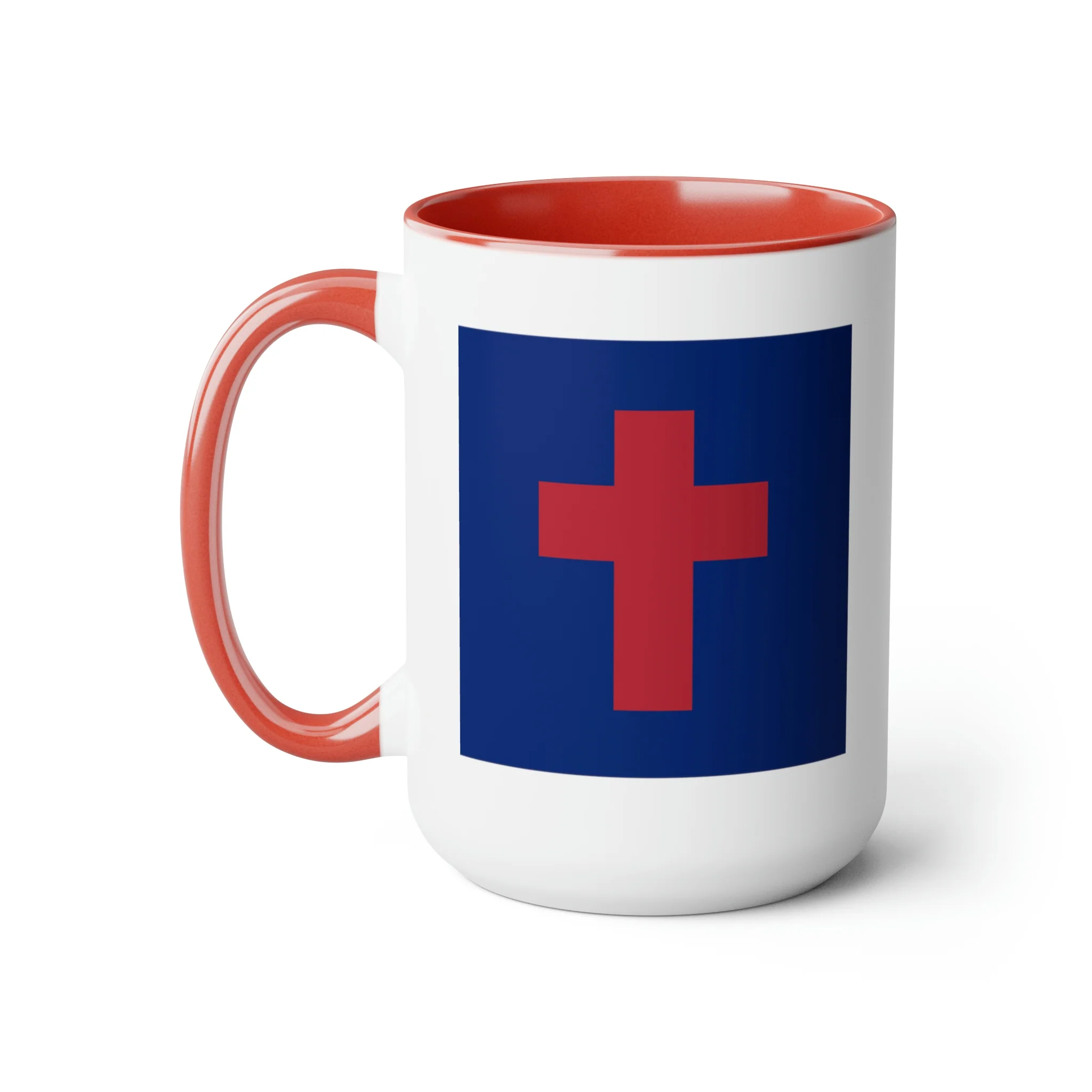 Two-Tone Christian Flag Coffee Mugs, 15oz - Image 21