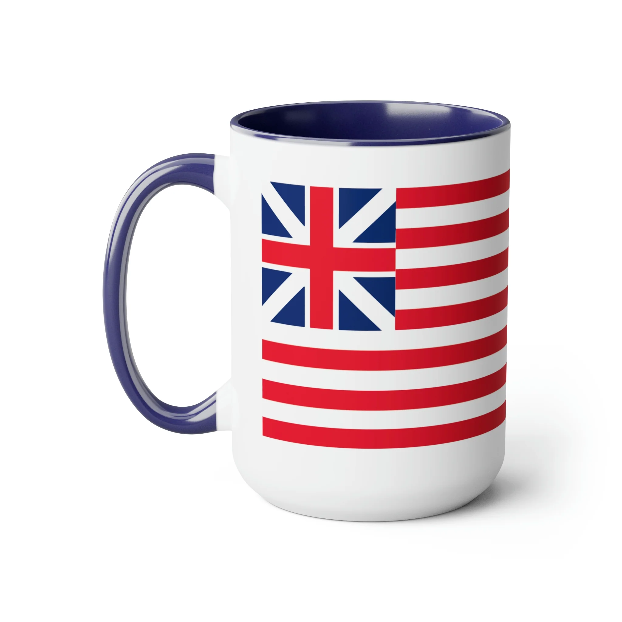 Two-Tone Grand Union Flag Coffee Mugs, 15oz - Image 11