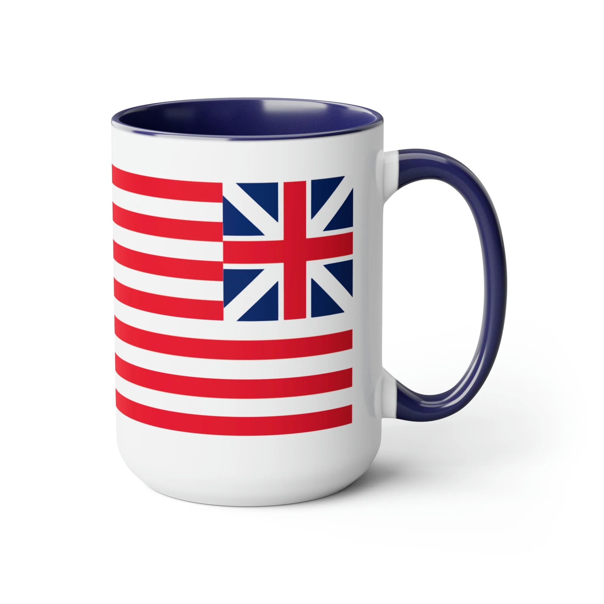Two-Tone Grand Union Flag Coffee Mugs, 15oz - Image 13