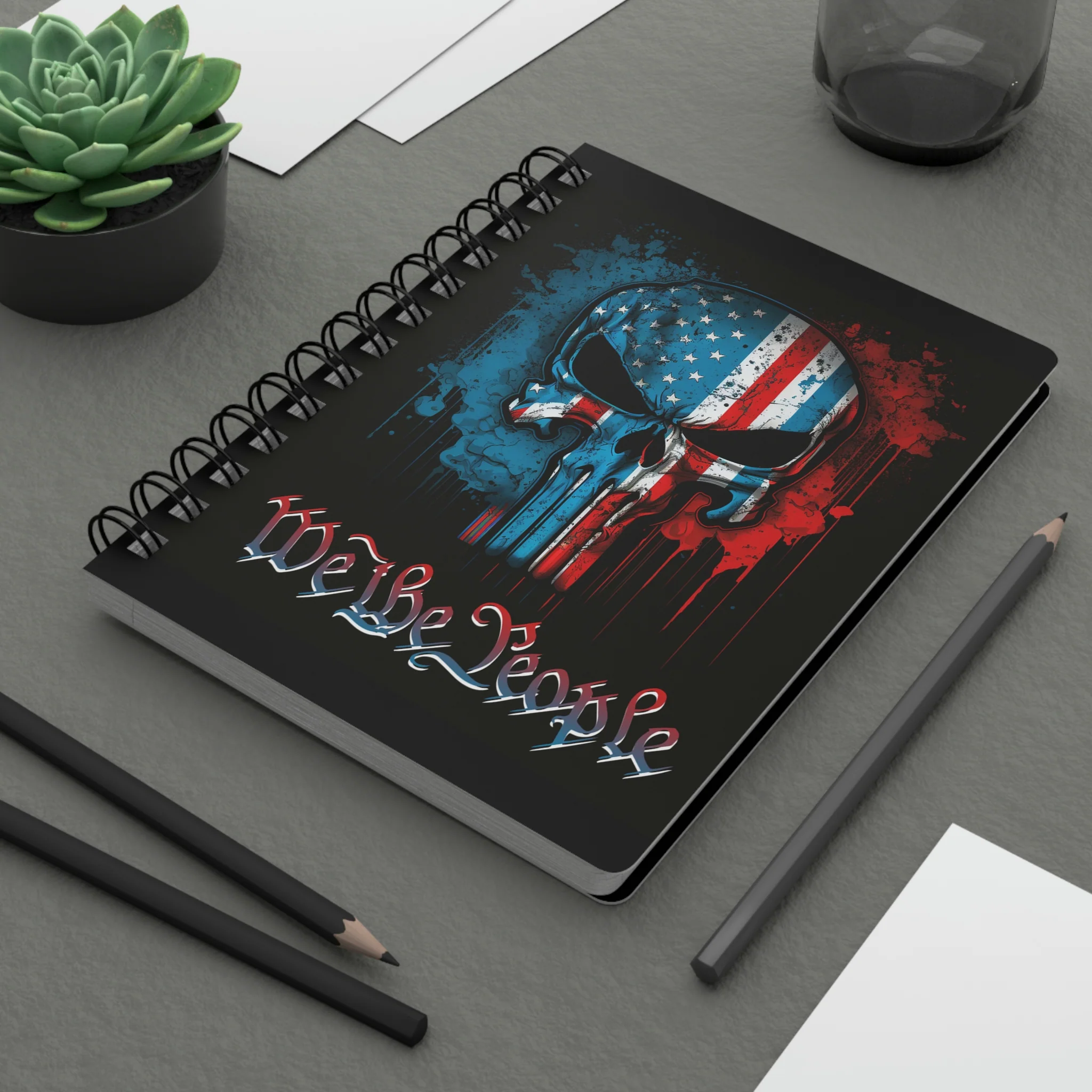 We The People Punisher Skull Spiral Bound Journal - Image 8