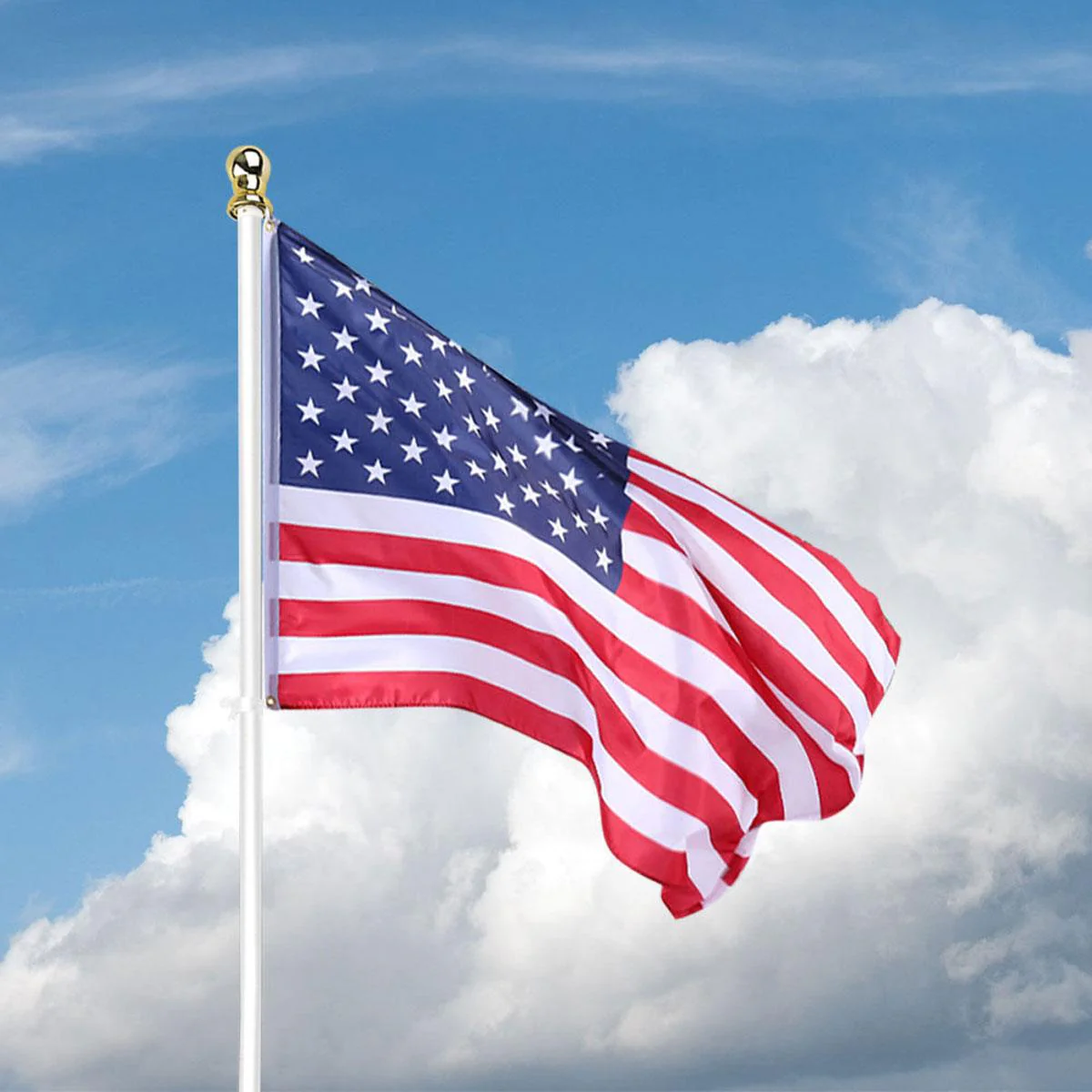 White Flag Pole (6ft, 1-inch Diameter) - Image 7